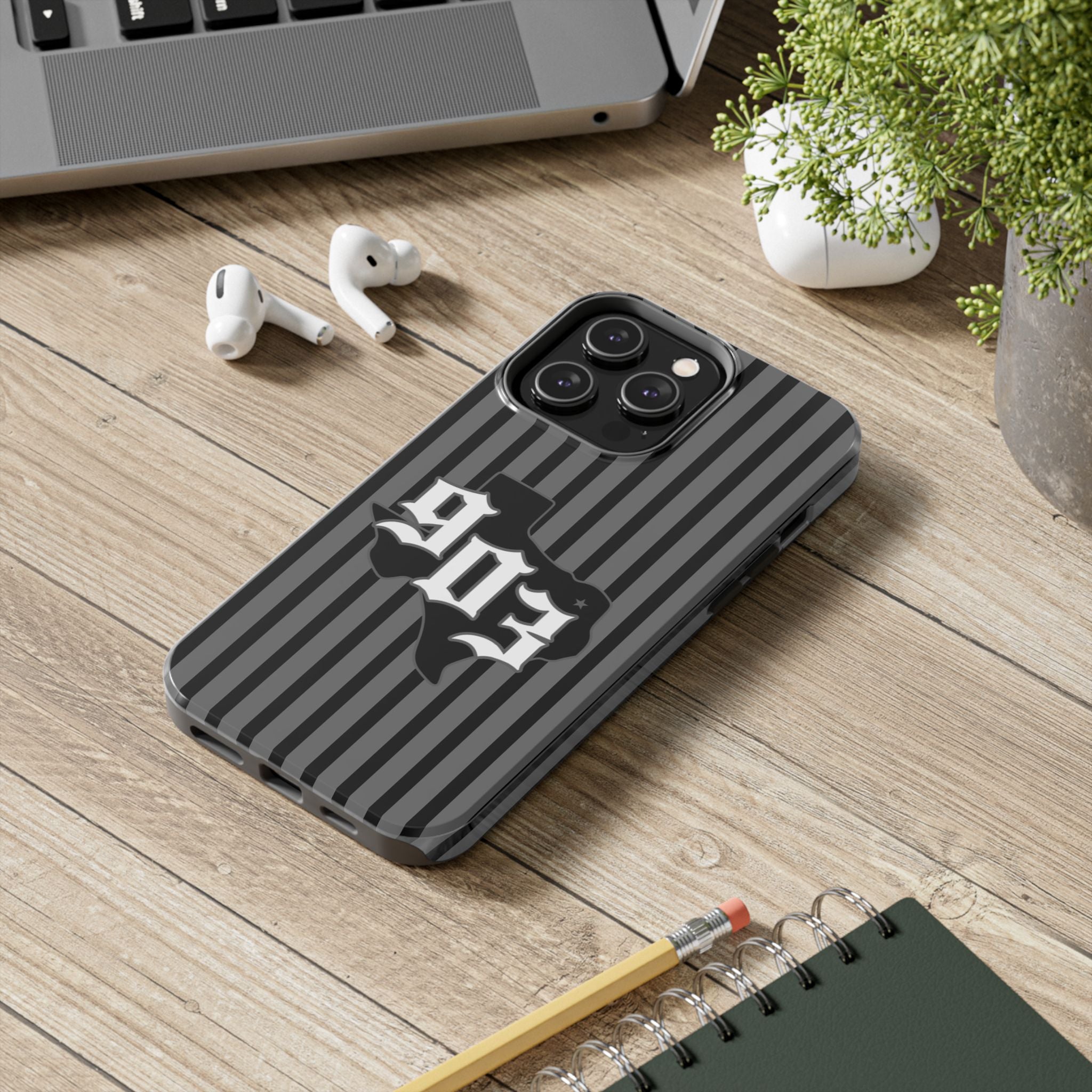 903- Black Pinstripe