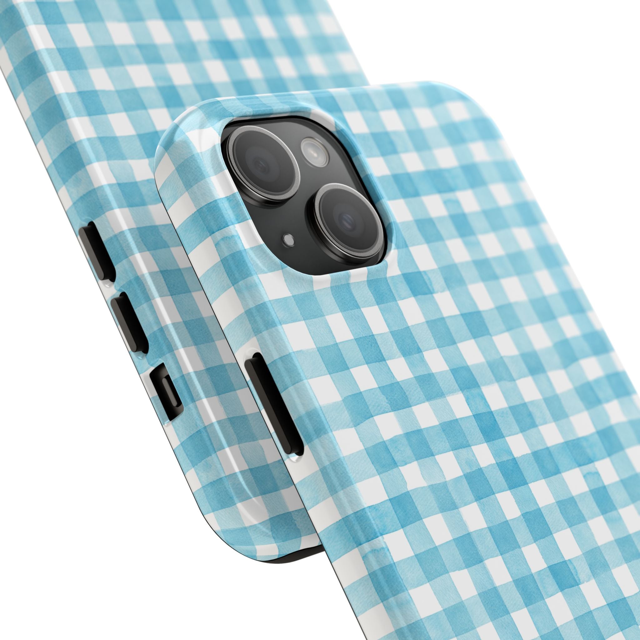 Watercolor Gingham - Light Blue