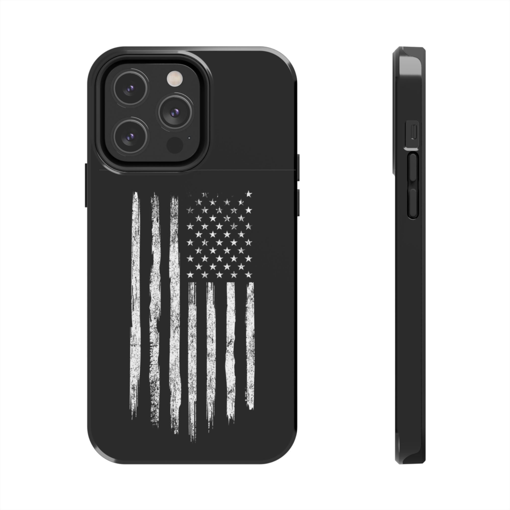 American - Black and White Flag