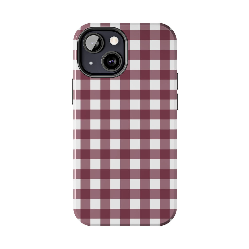 Gingham - Maroon
