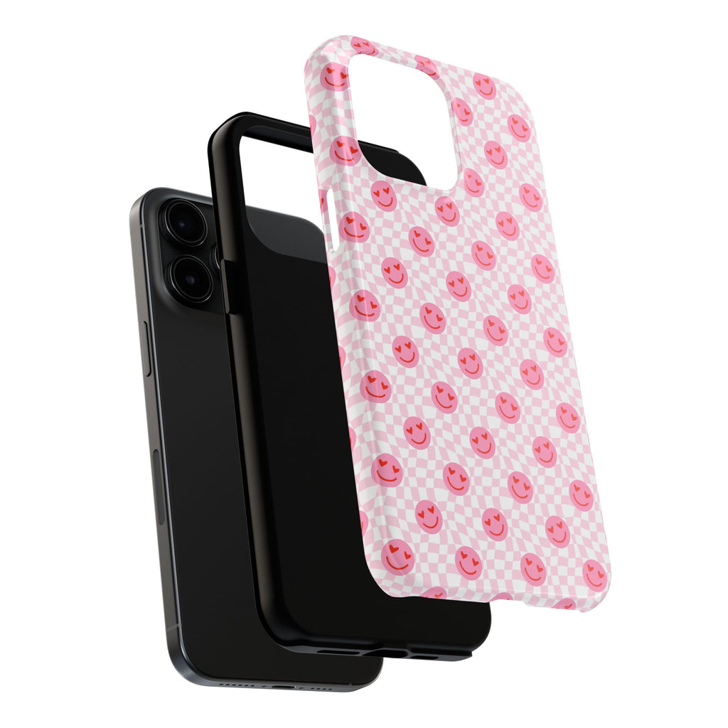 Pink Smiley Phone Case