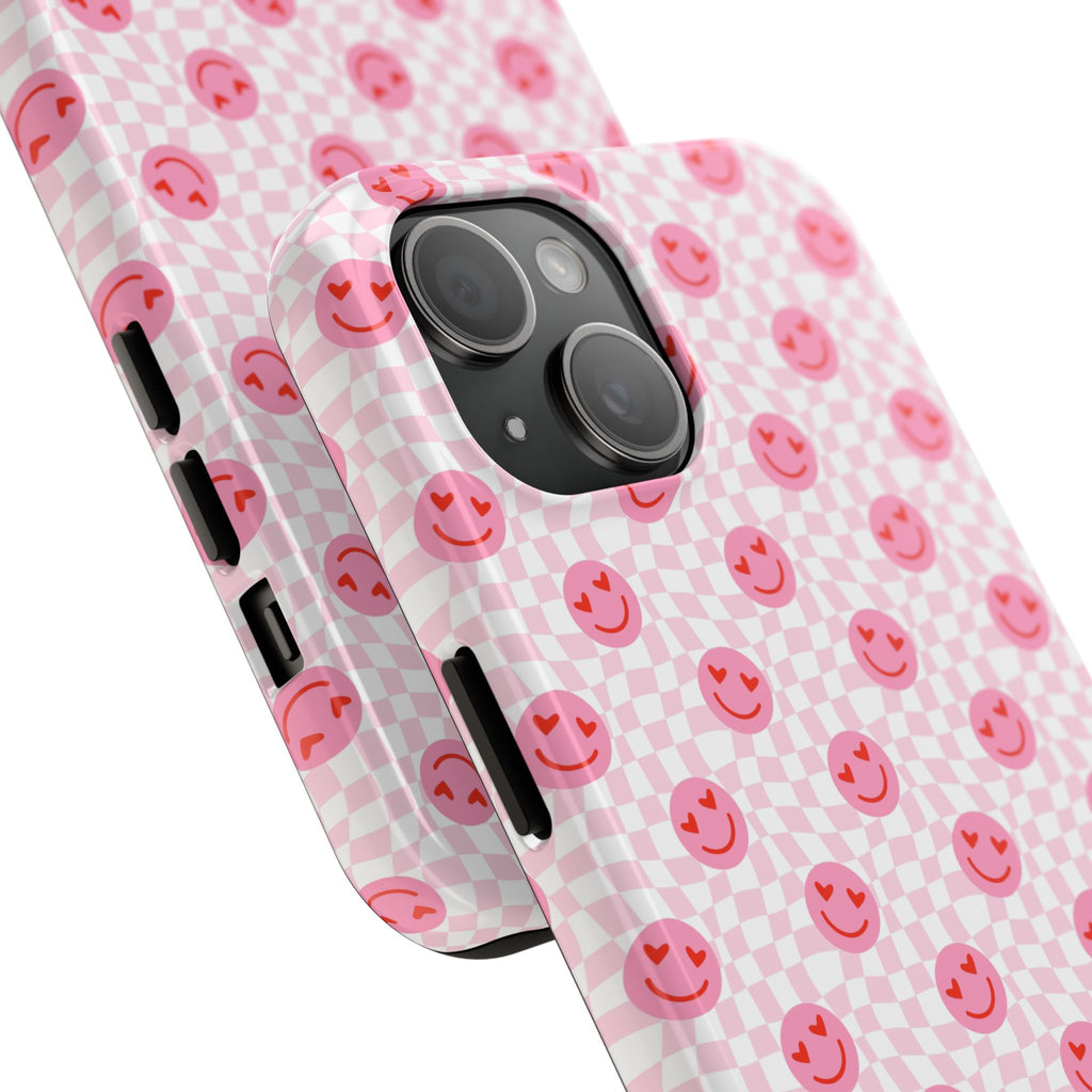 Pink Smiley Phone Case