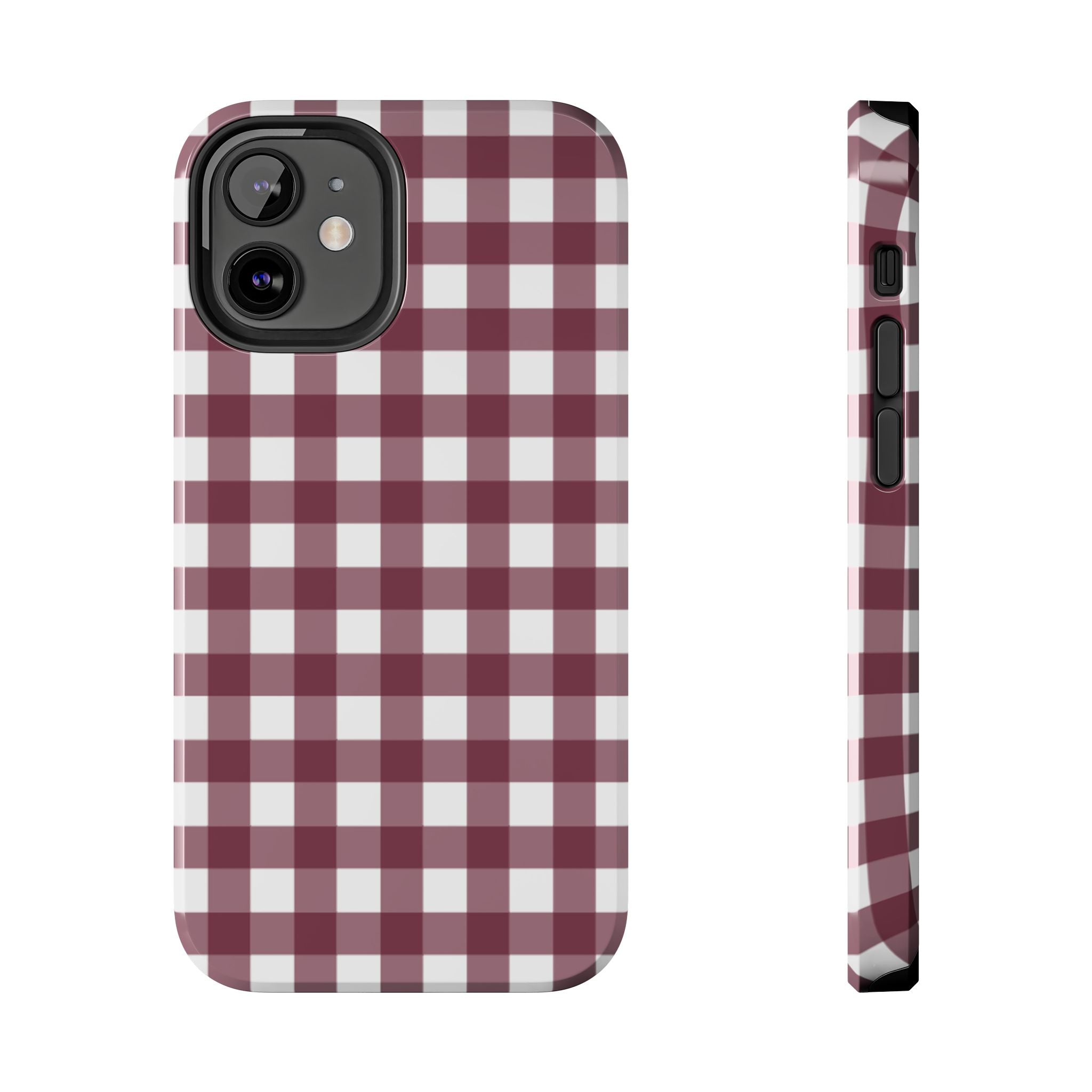 Gingham - Maroon