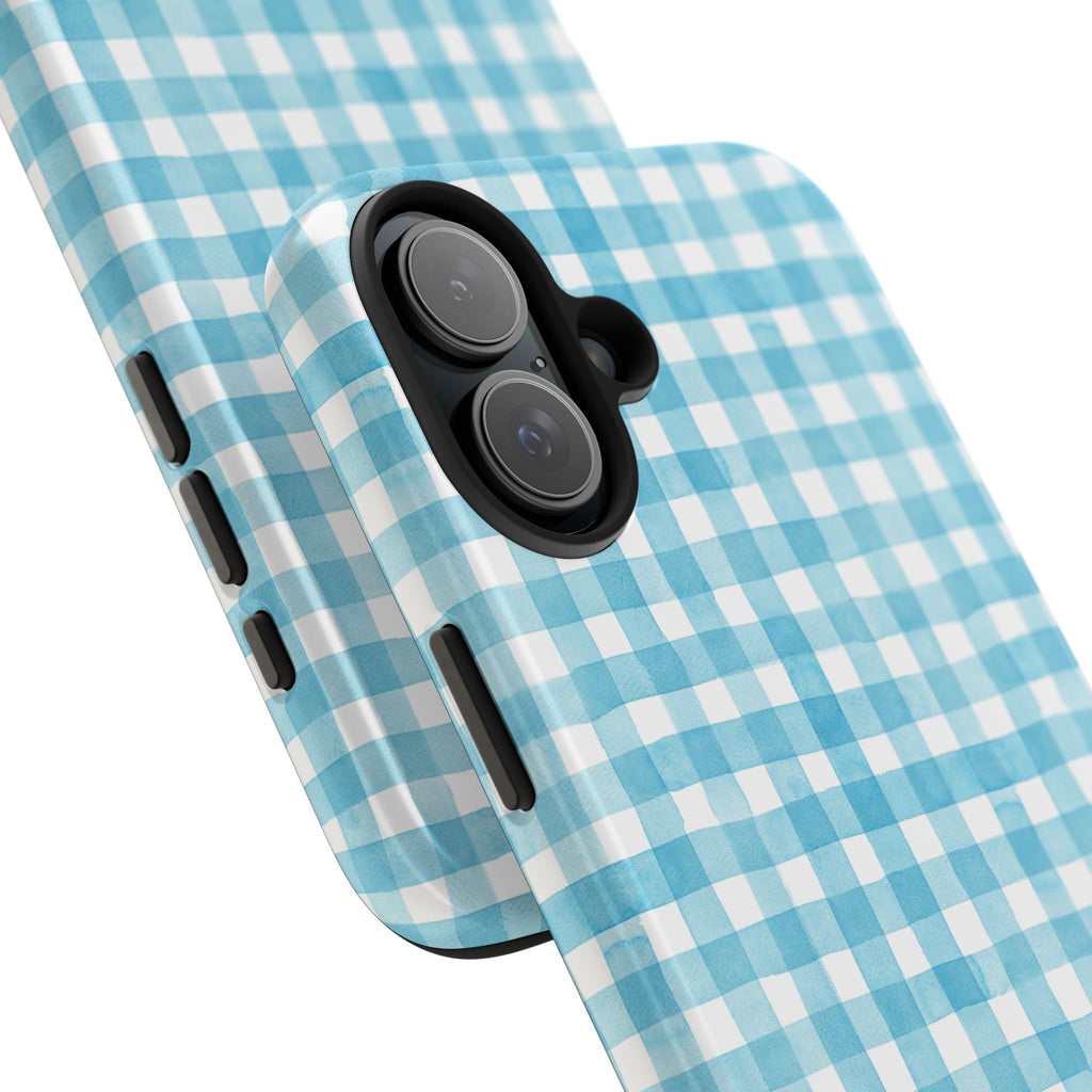 Watercolor Gingham - Light Blue