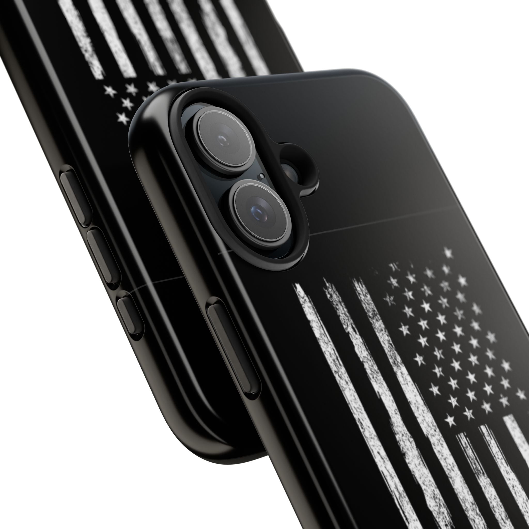 American - Black and White Flag