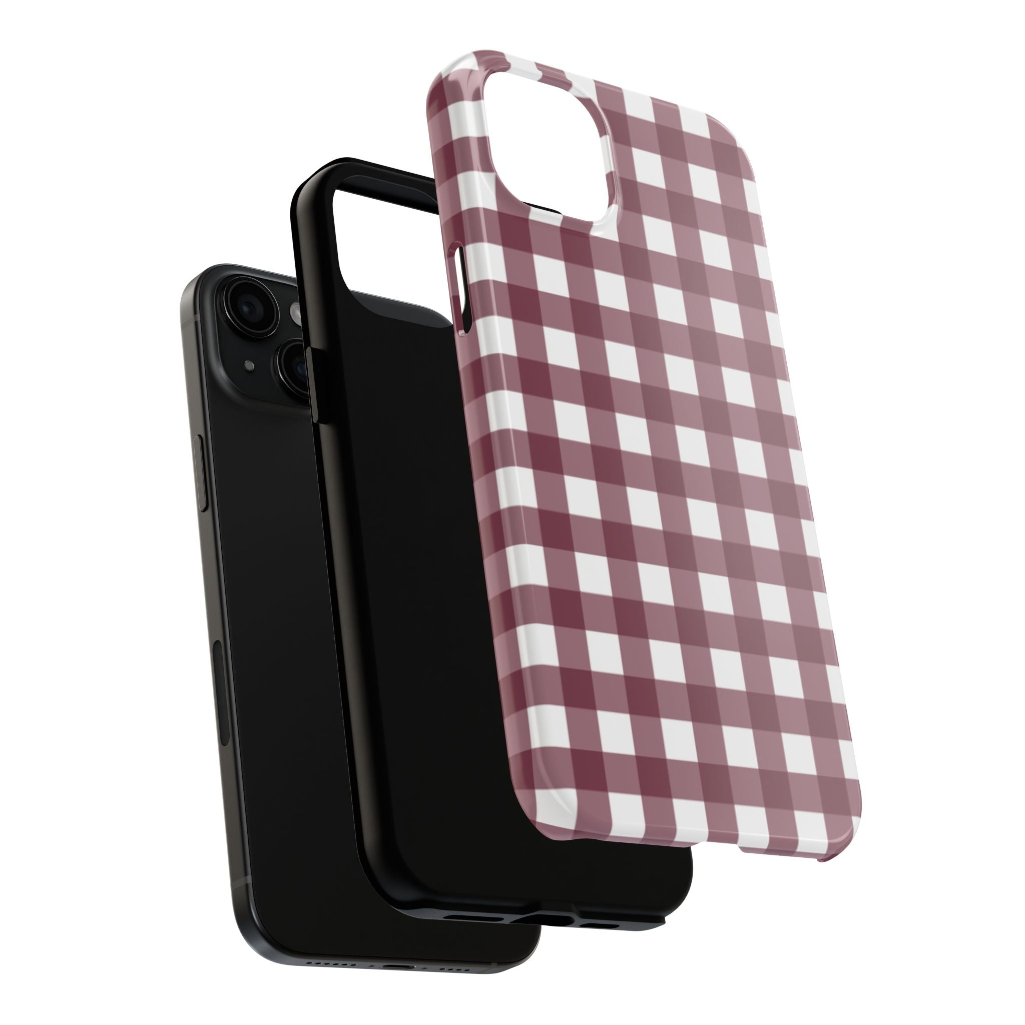 Gingham - Maroon