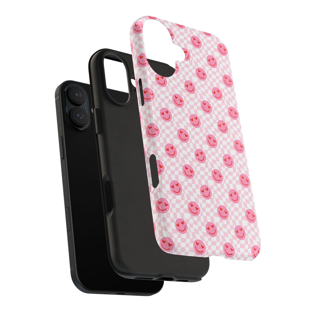 Pink Smiley Phone Case