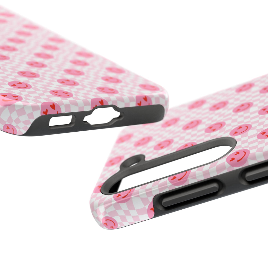Pink Smiley Phone Case