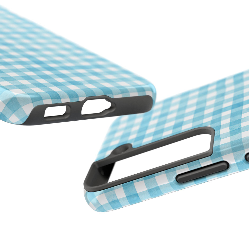 Watercolor Gingham - Light Blue