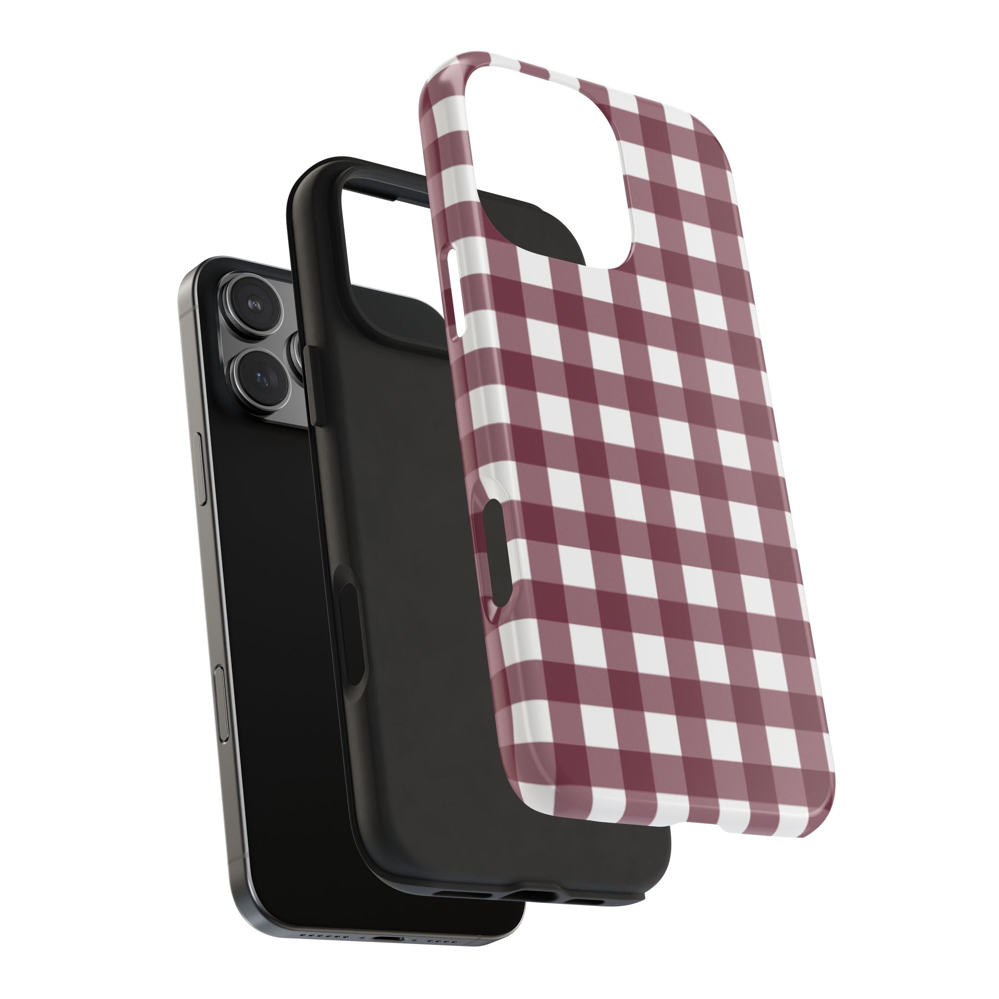 Gingham - Maroon