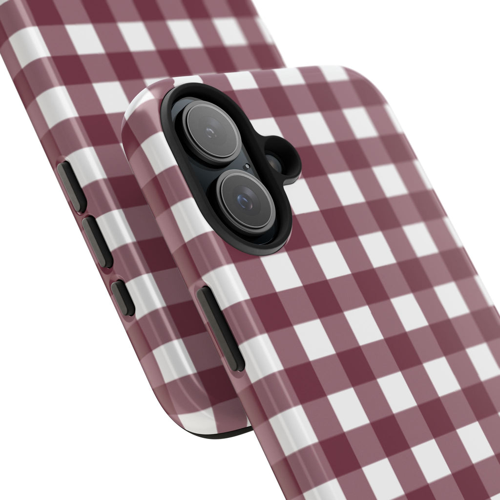 Gingham - Maroon