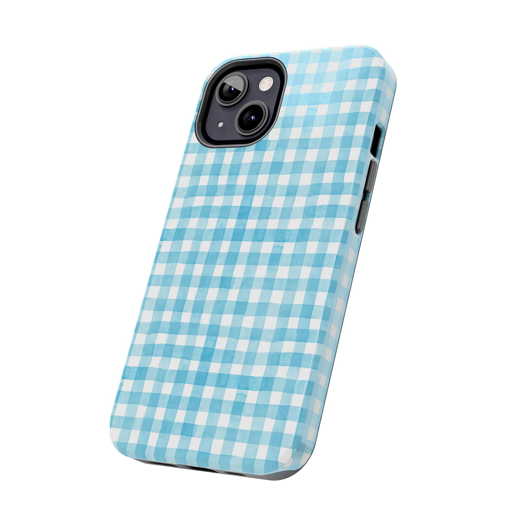 Watercolor Gingham - Light Blue
