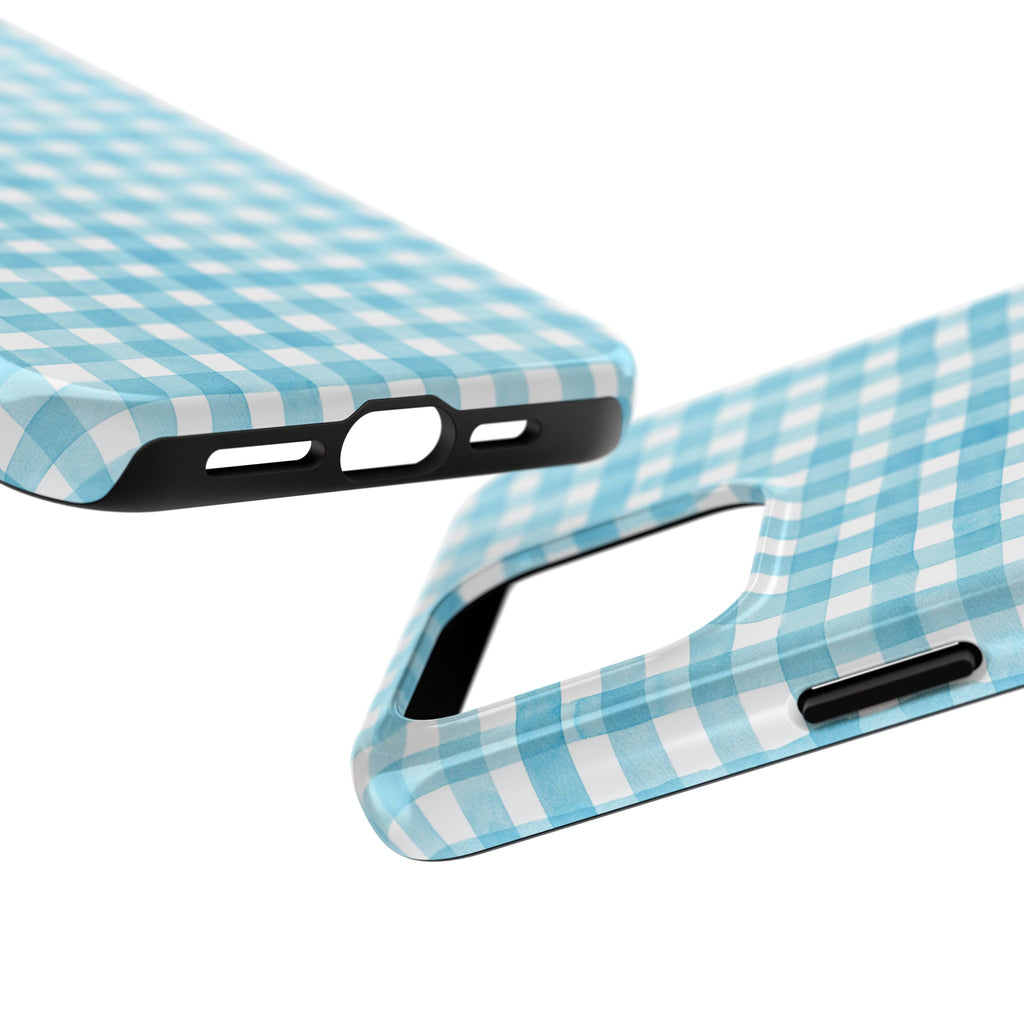 Watercolor Gingham - Light Blue