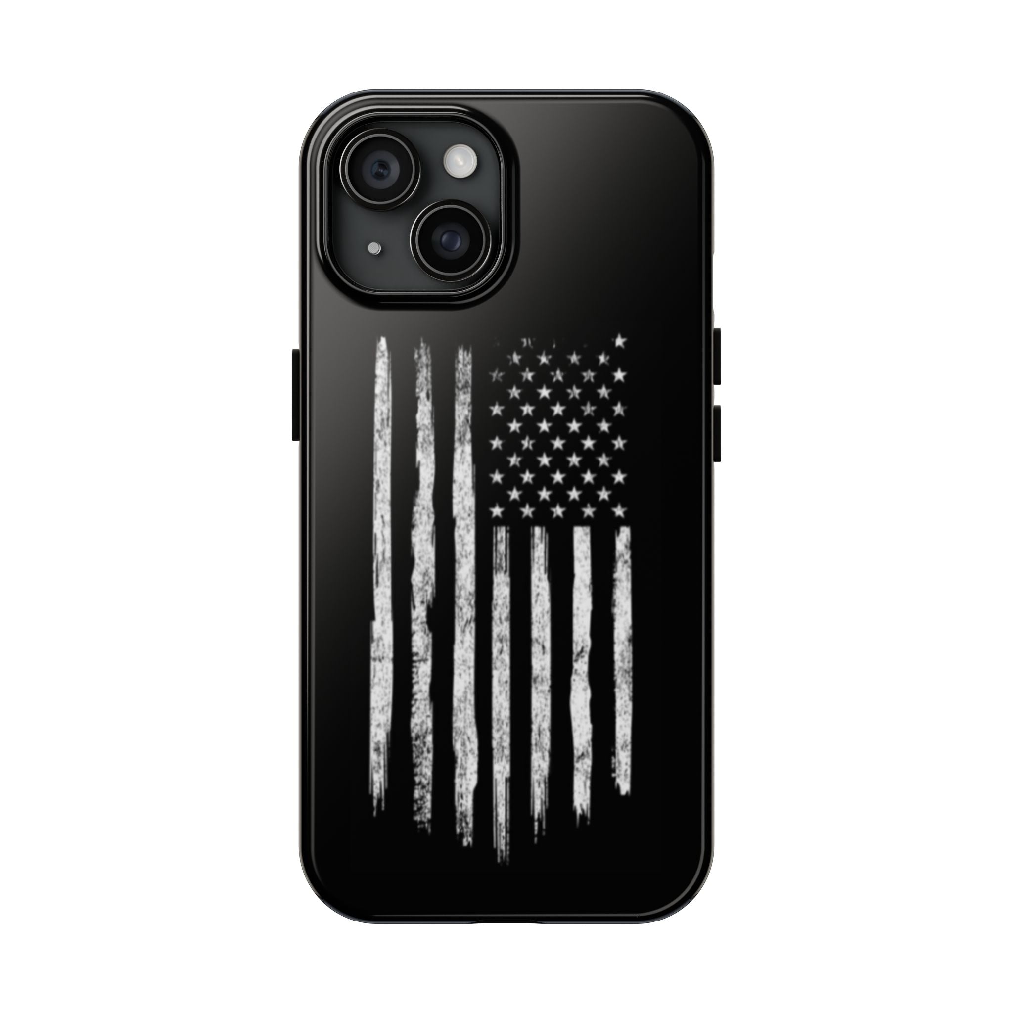 American - Black and White Flag