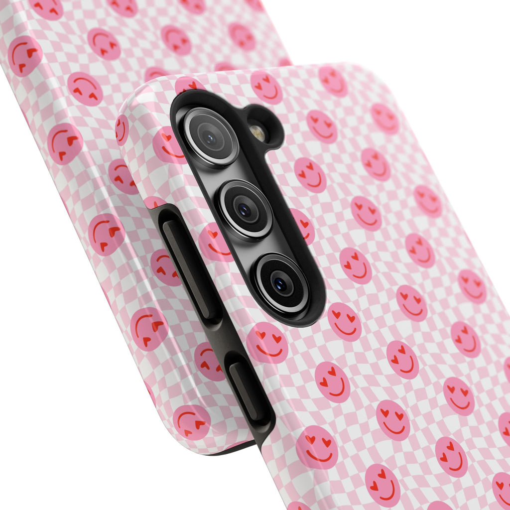 Pink Smiley Phone Case