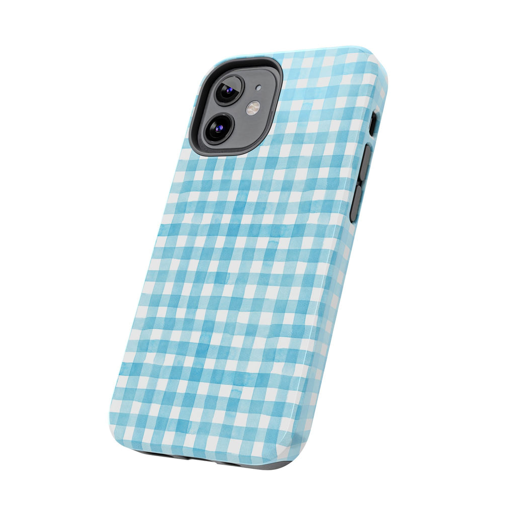 Watercolor Gingham - Light Blue