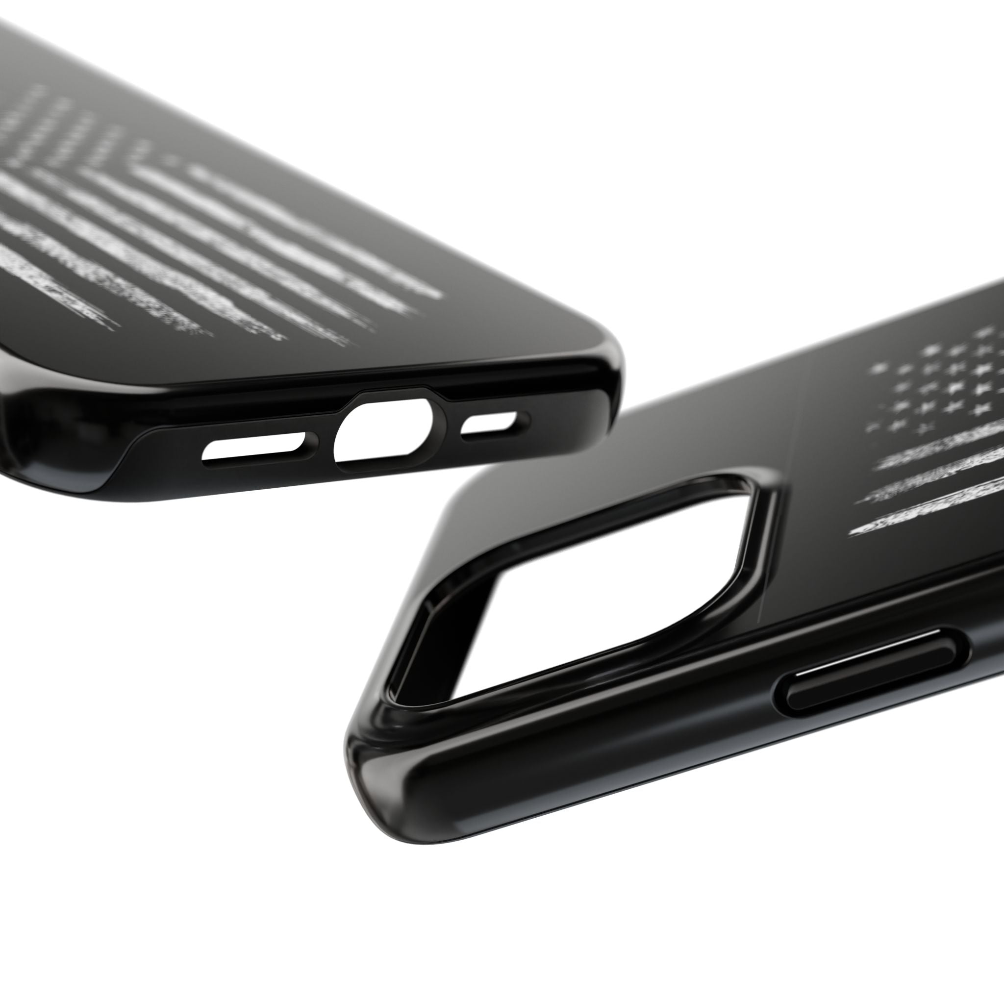 American - Black and White Flag
