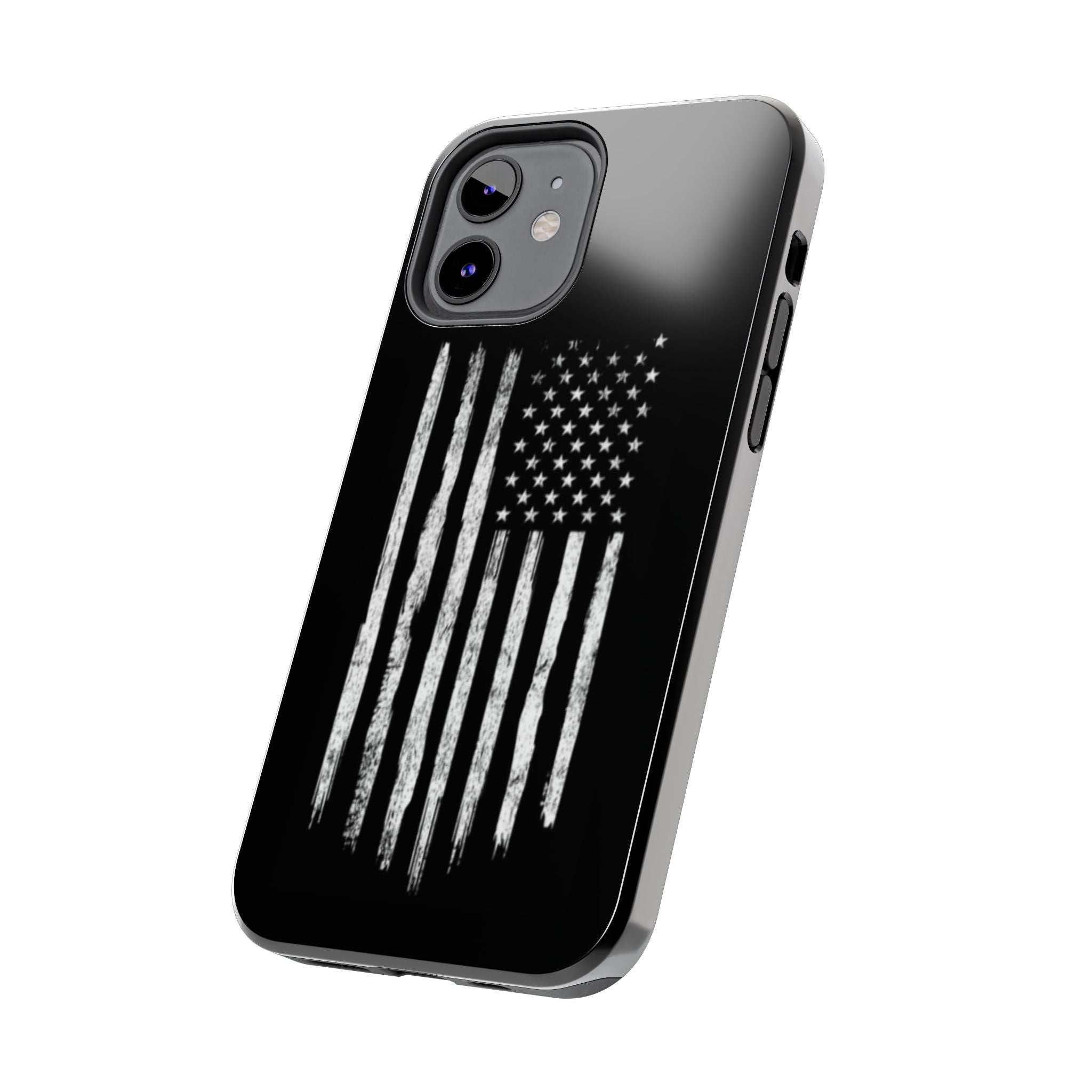 American - Black and White Flag