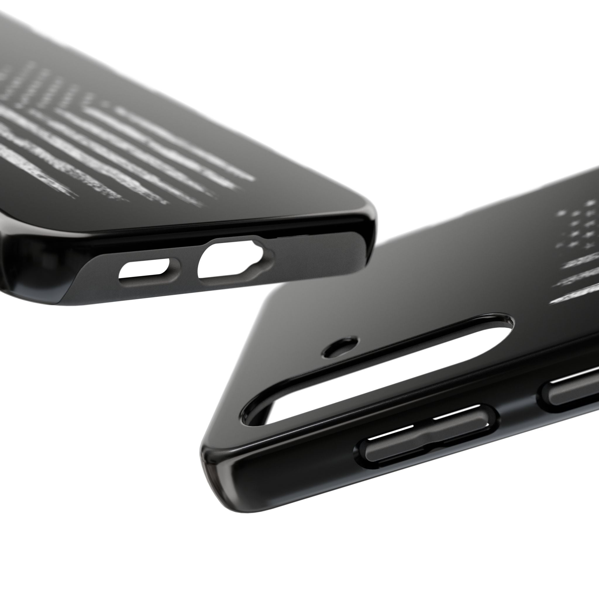 American - Black and White Flag