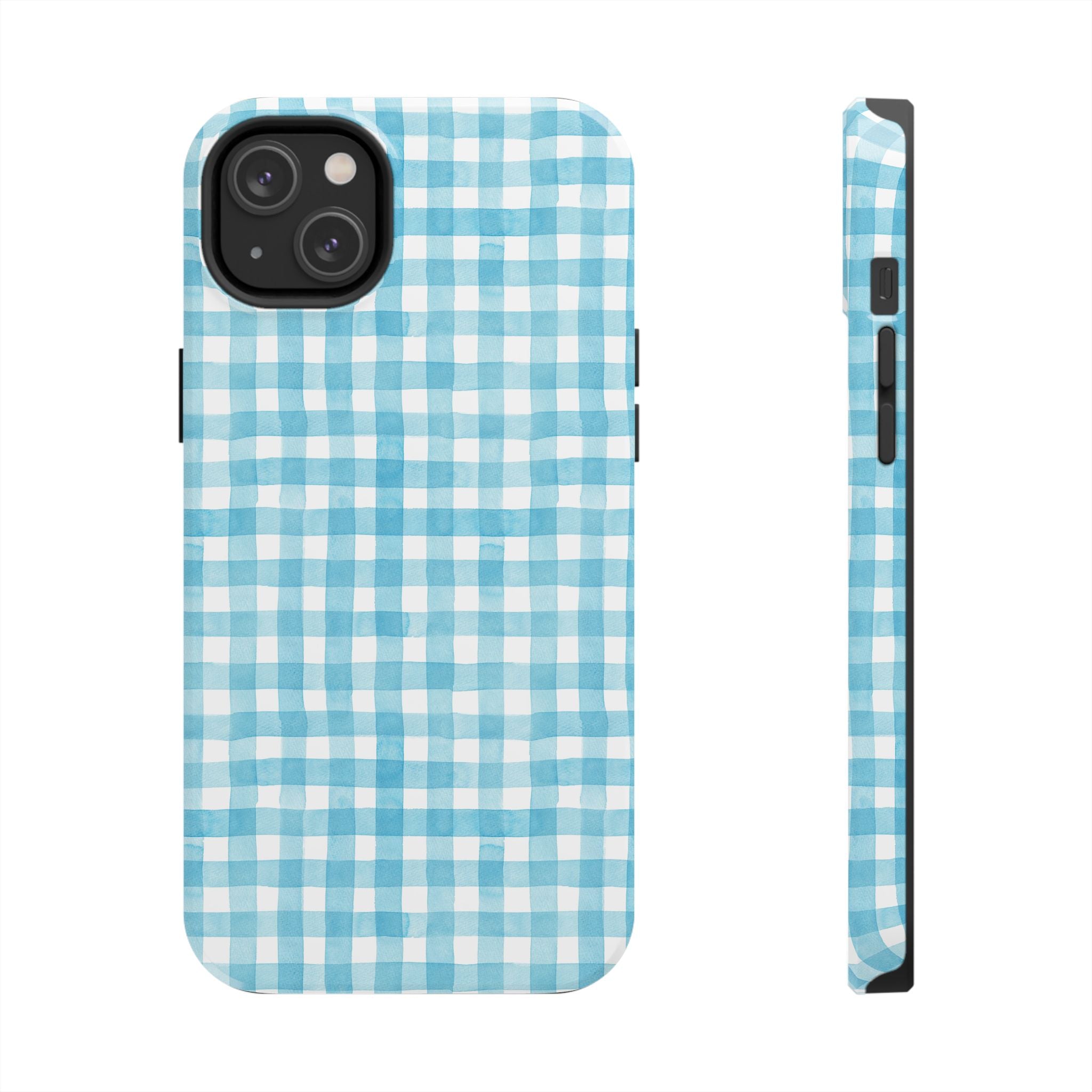 Watercolor Gingham - Light Blue