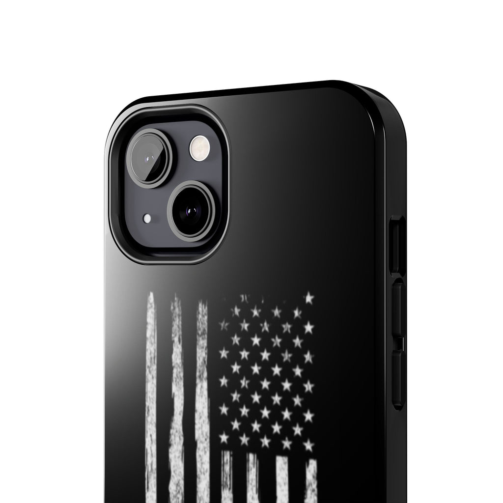 American - Black and White Flag