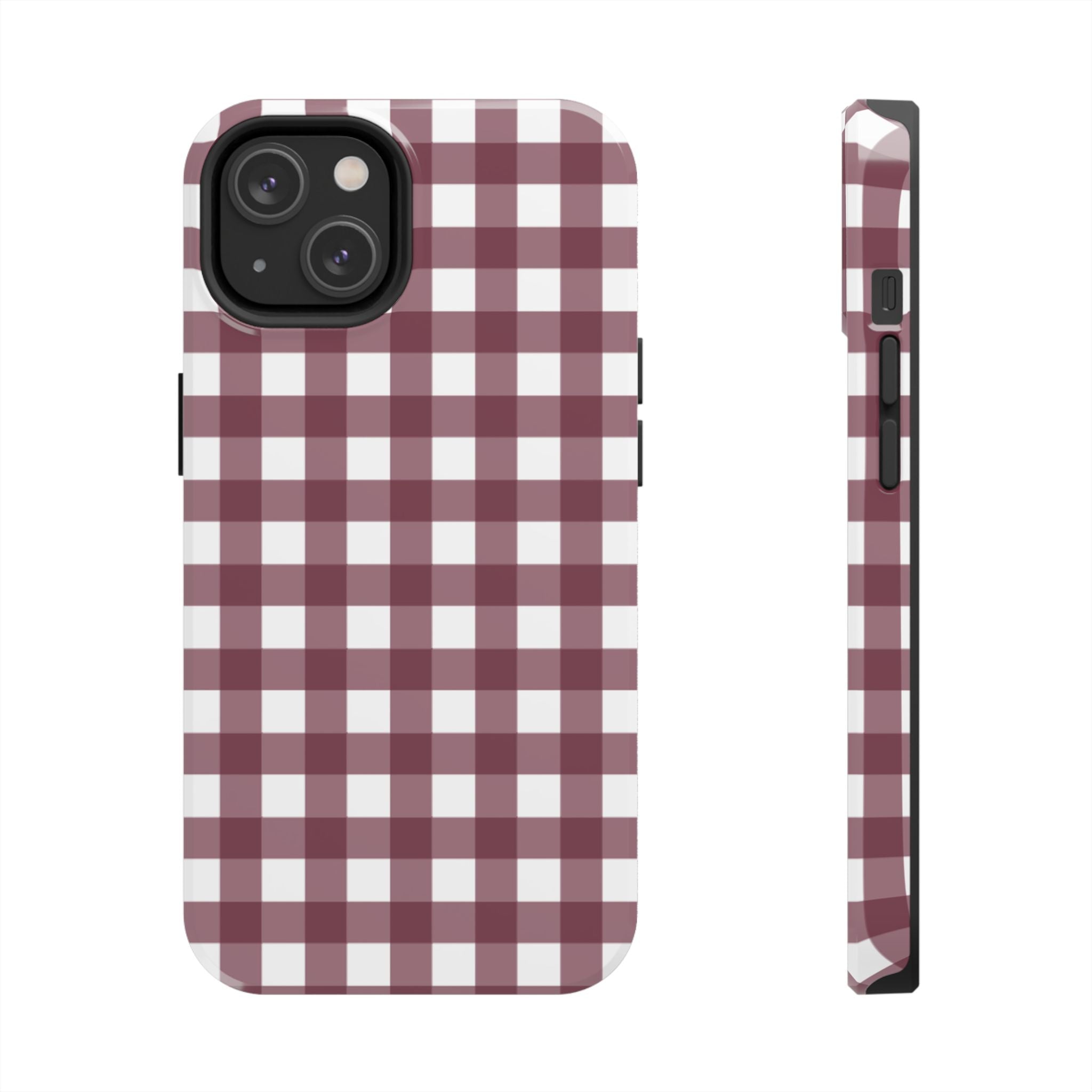 Gingham - Maroon
