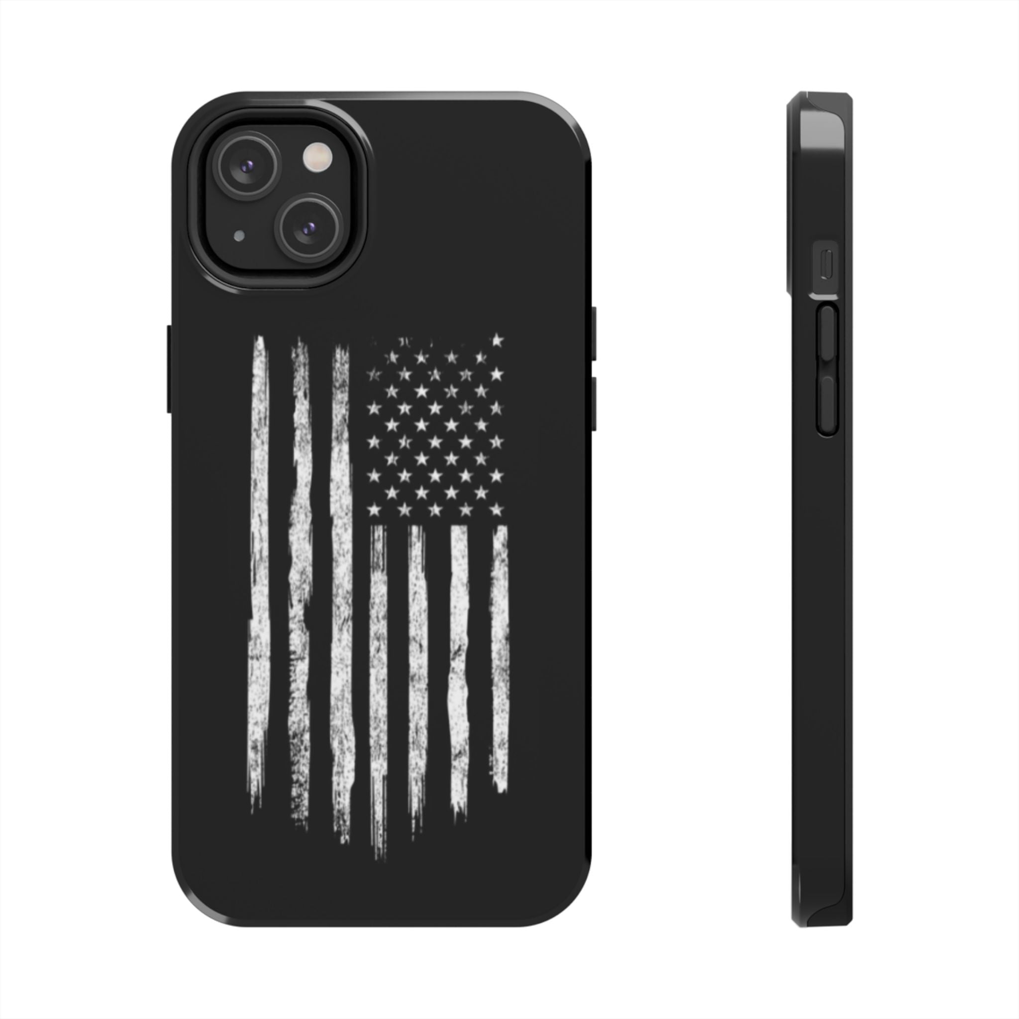American - Black and White Flag