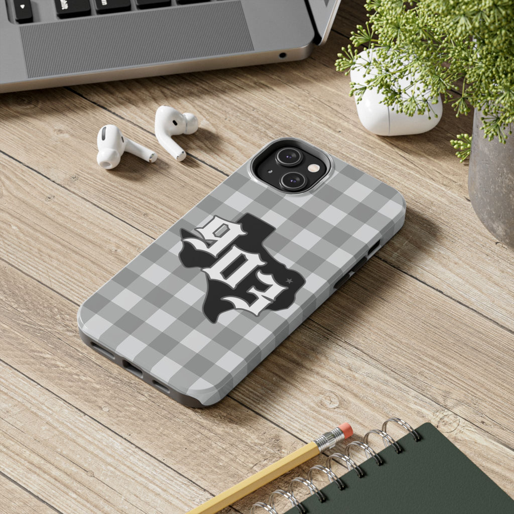 903- Gray Checkered