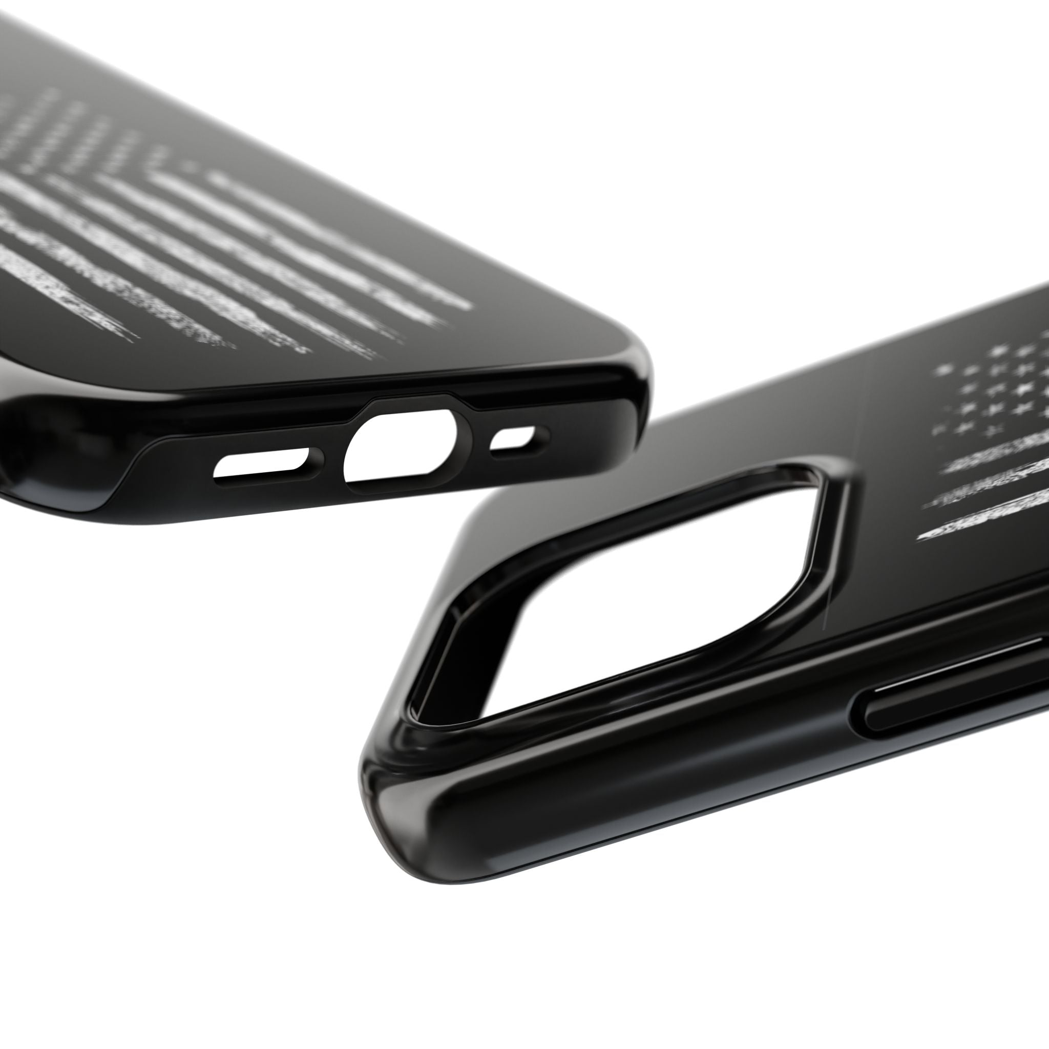 American - Black and White Flag
