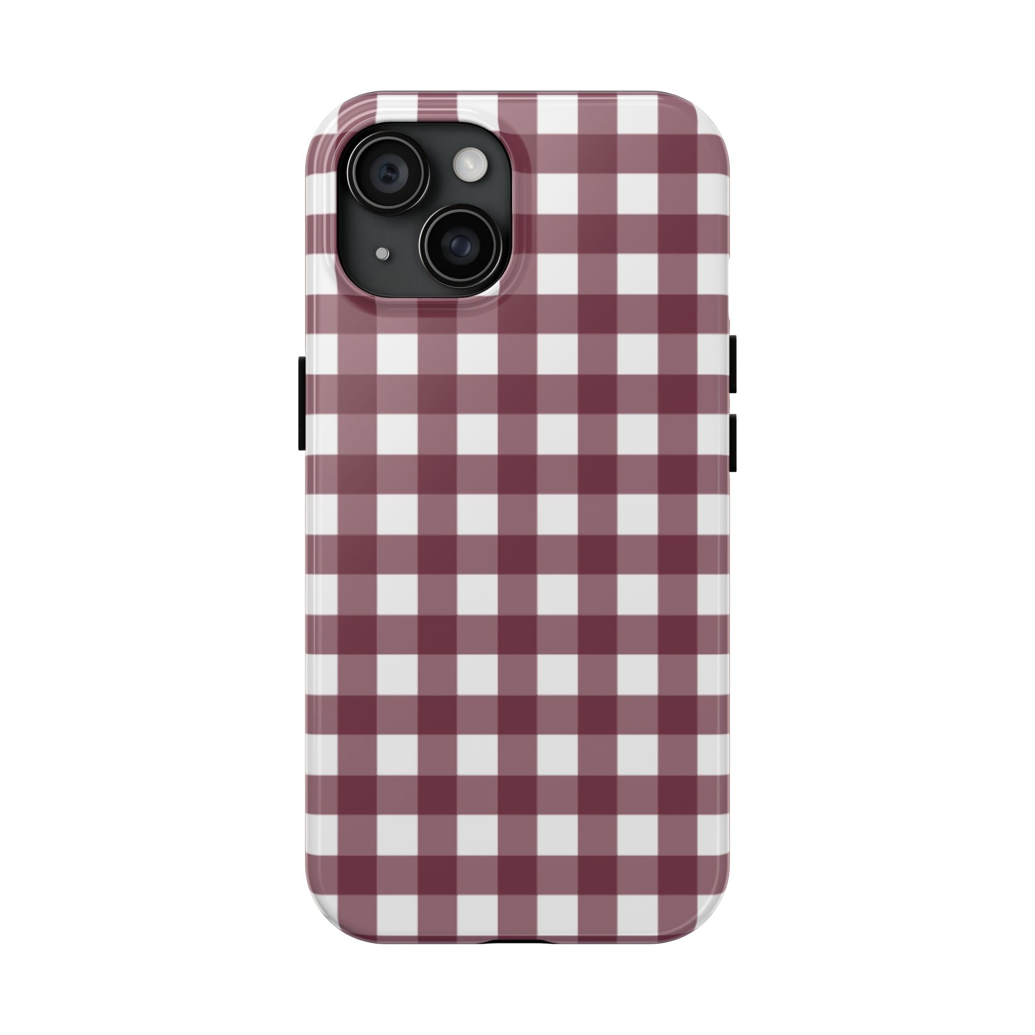 Gingham - Maroon