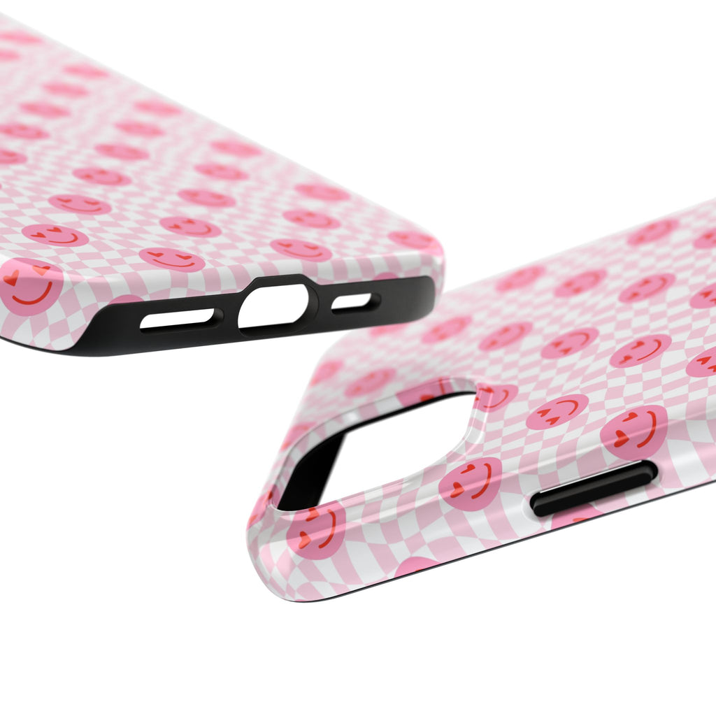 Pink Smiley Phone Case