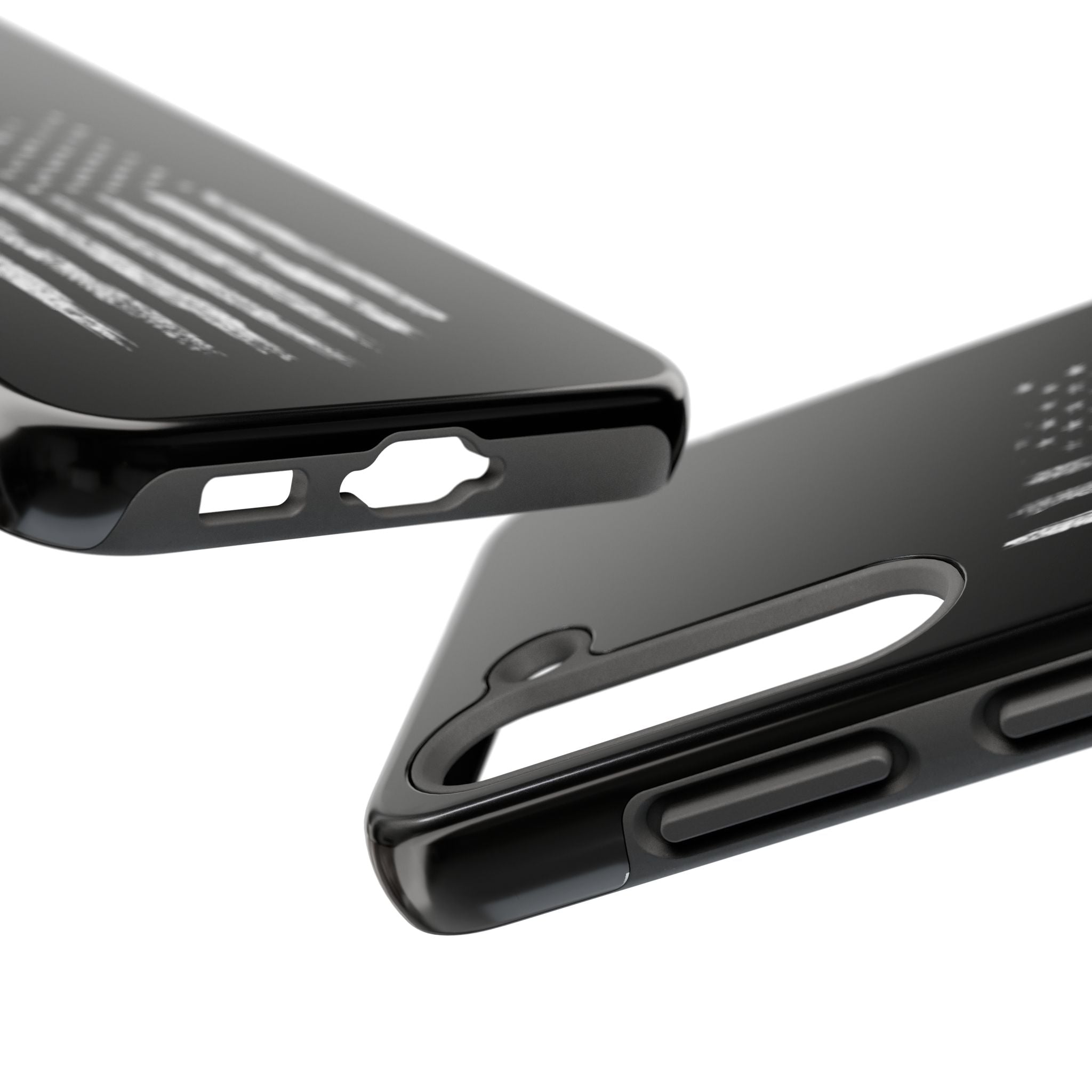 American - Black and White Flag