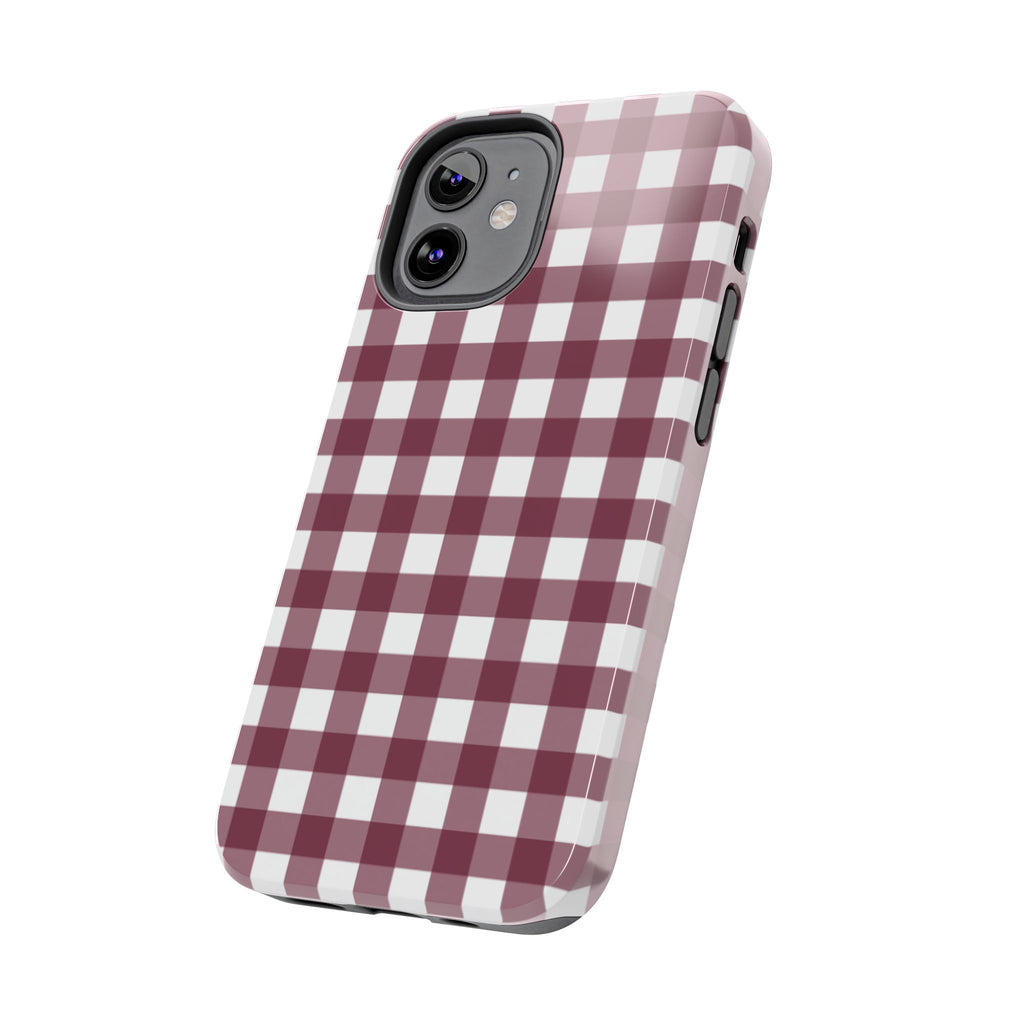 Gingham - Maroon