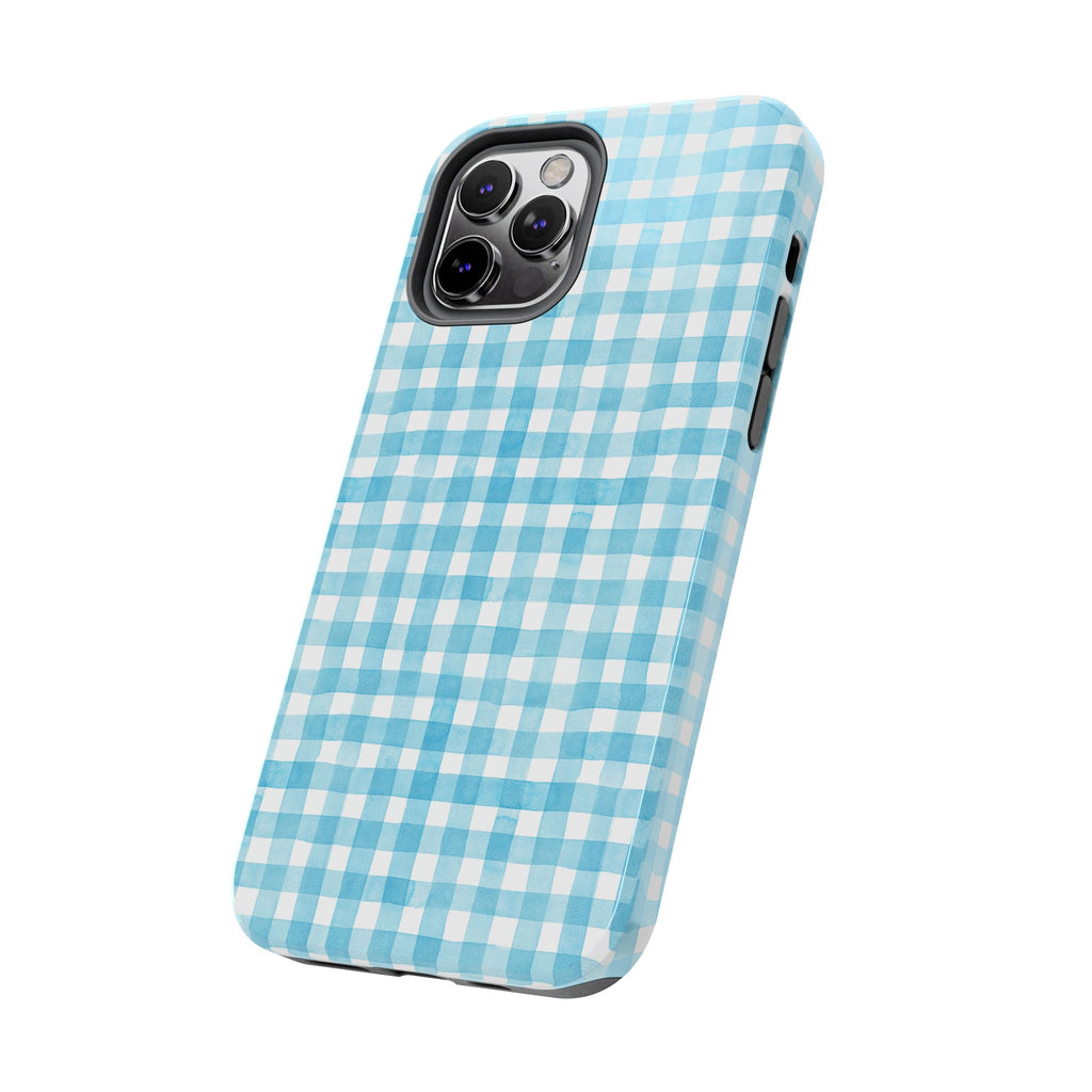 Watercolor Gingham - Light Blue