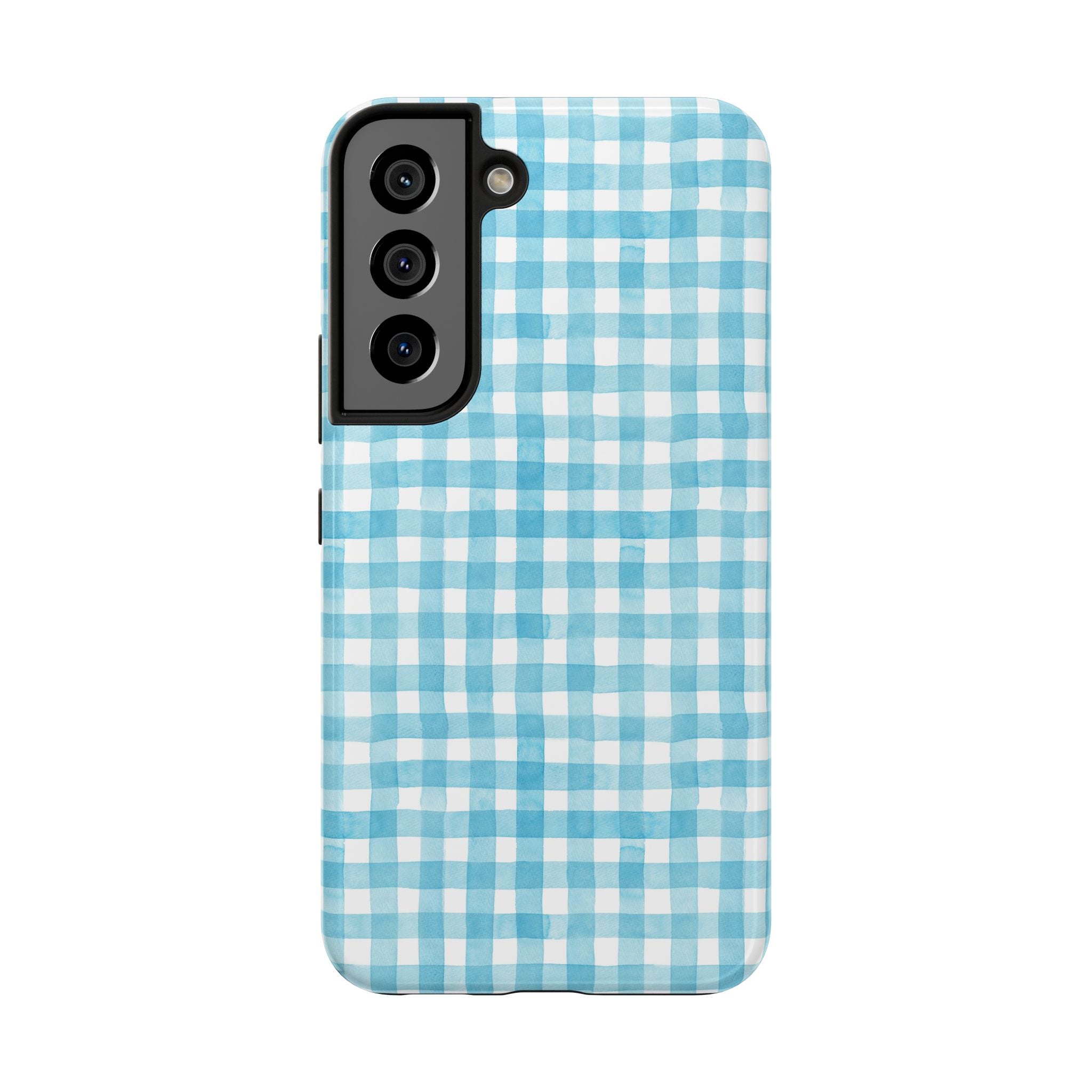 Watercolor Gingham - Light Blue