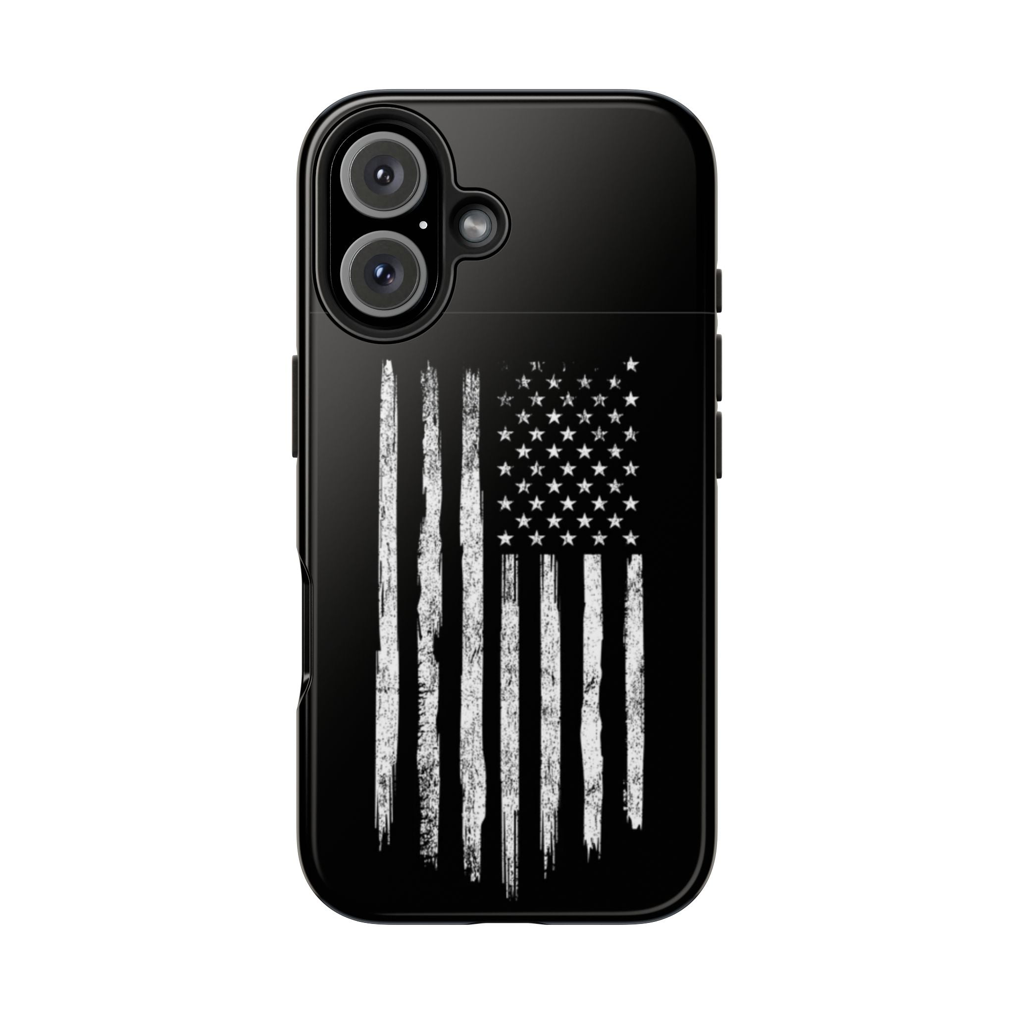 American - Black and White Flag