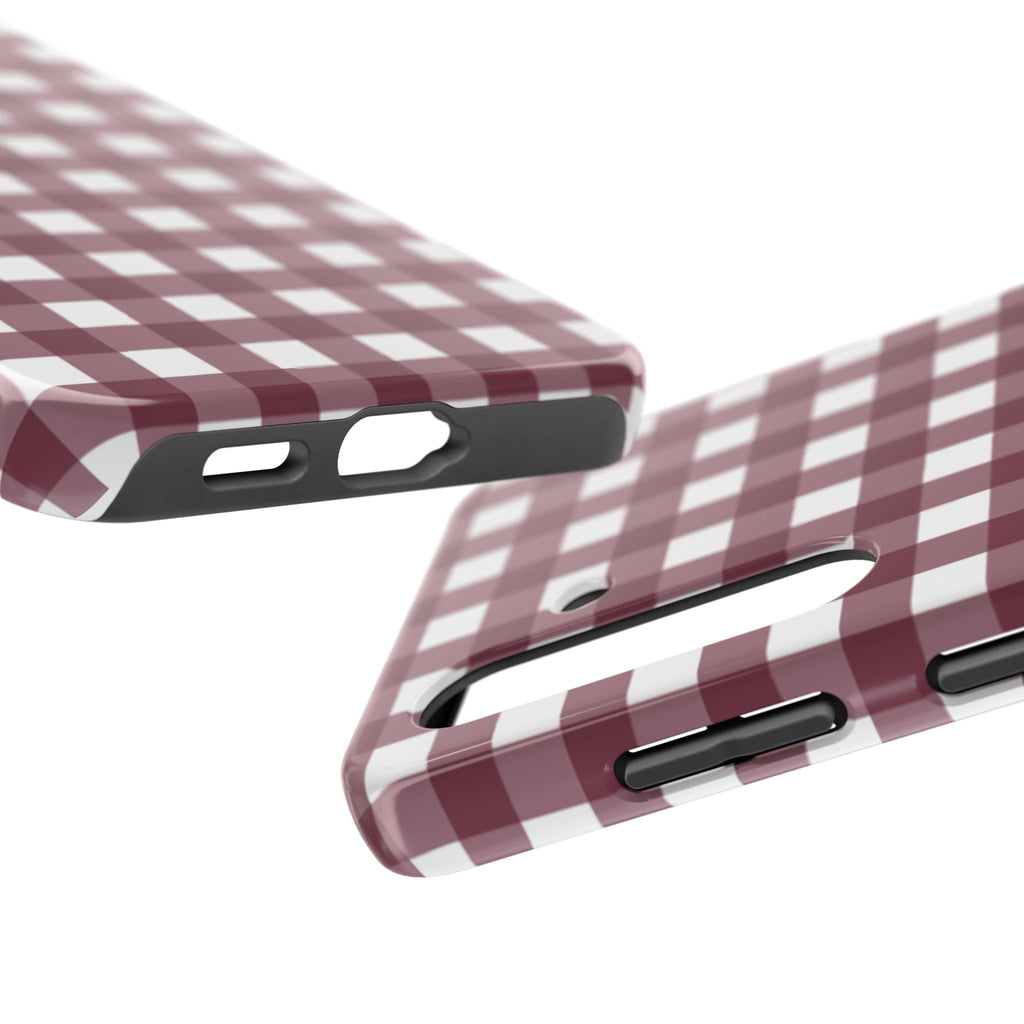 Gingham - Maroon