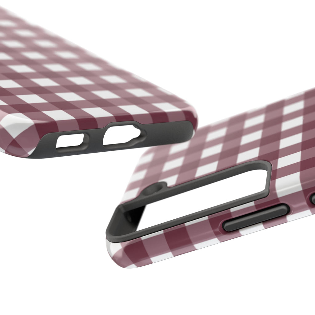 Gingham - Maroon