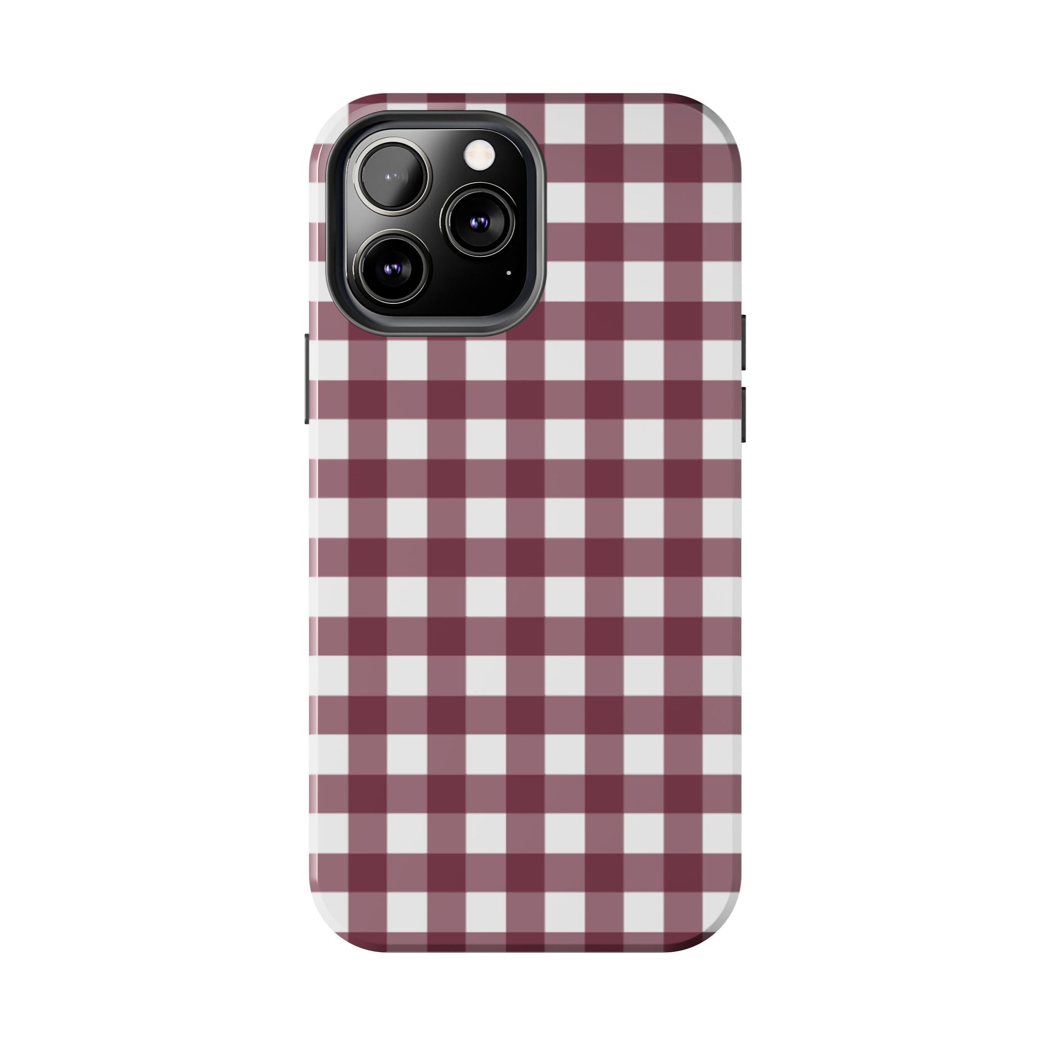 Gingham - Maroon