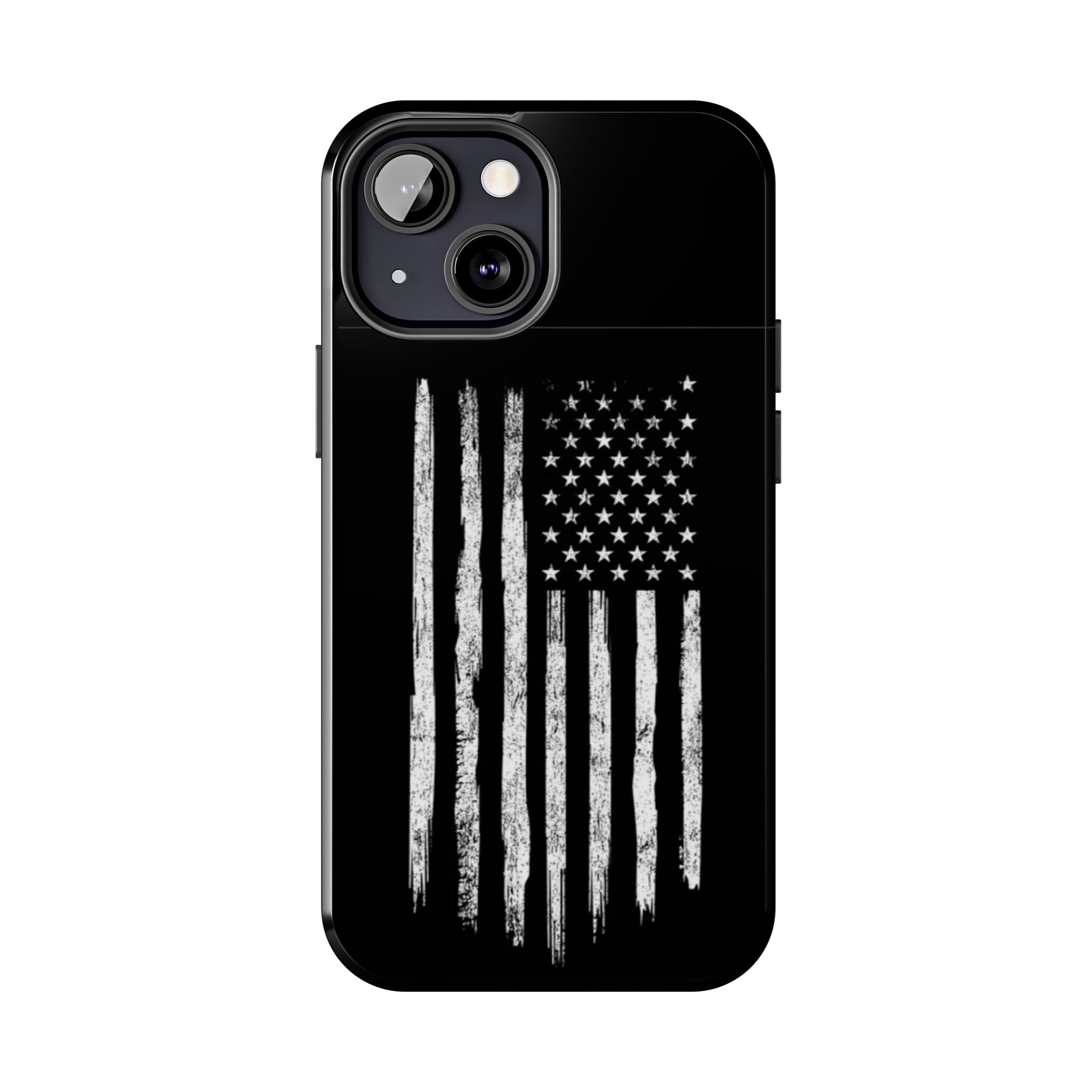 American - Black and White Flag