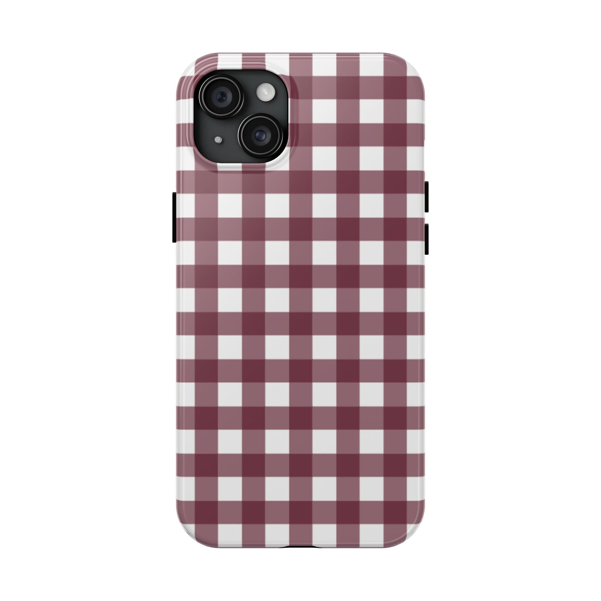 Gingham - Maroon