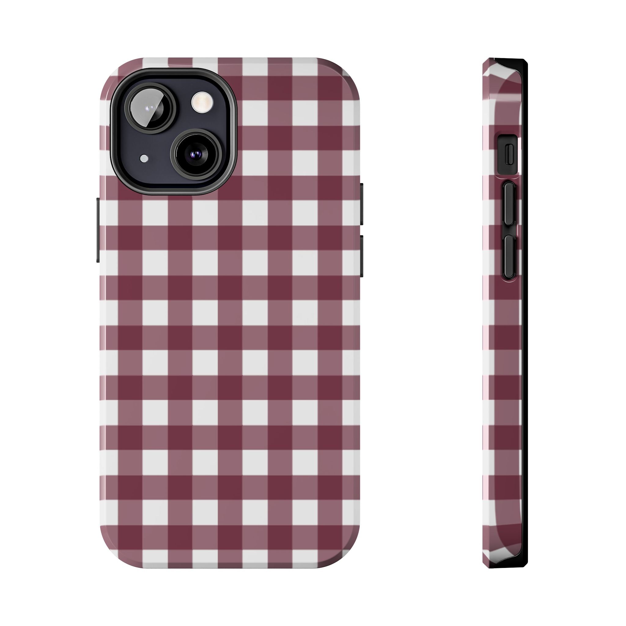 Gingham - Maroon