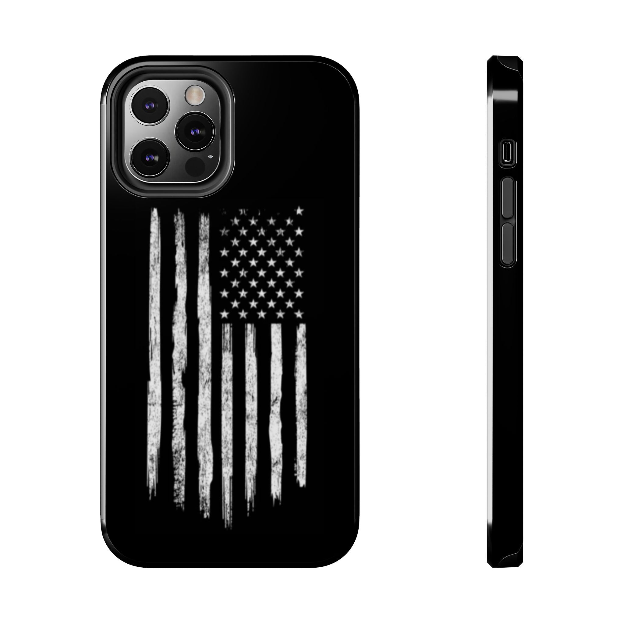 American - Black and White Flag