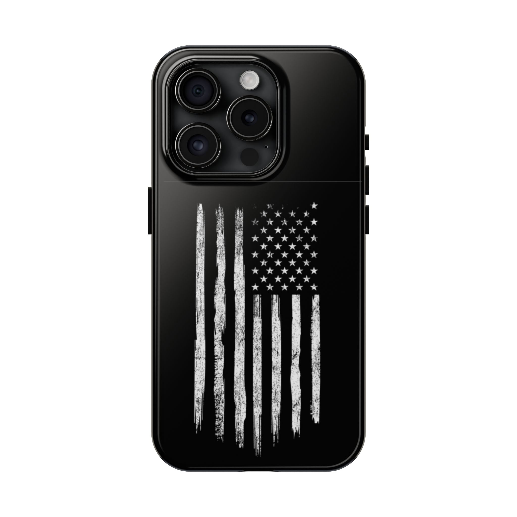 American - Black and White Flag