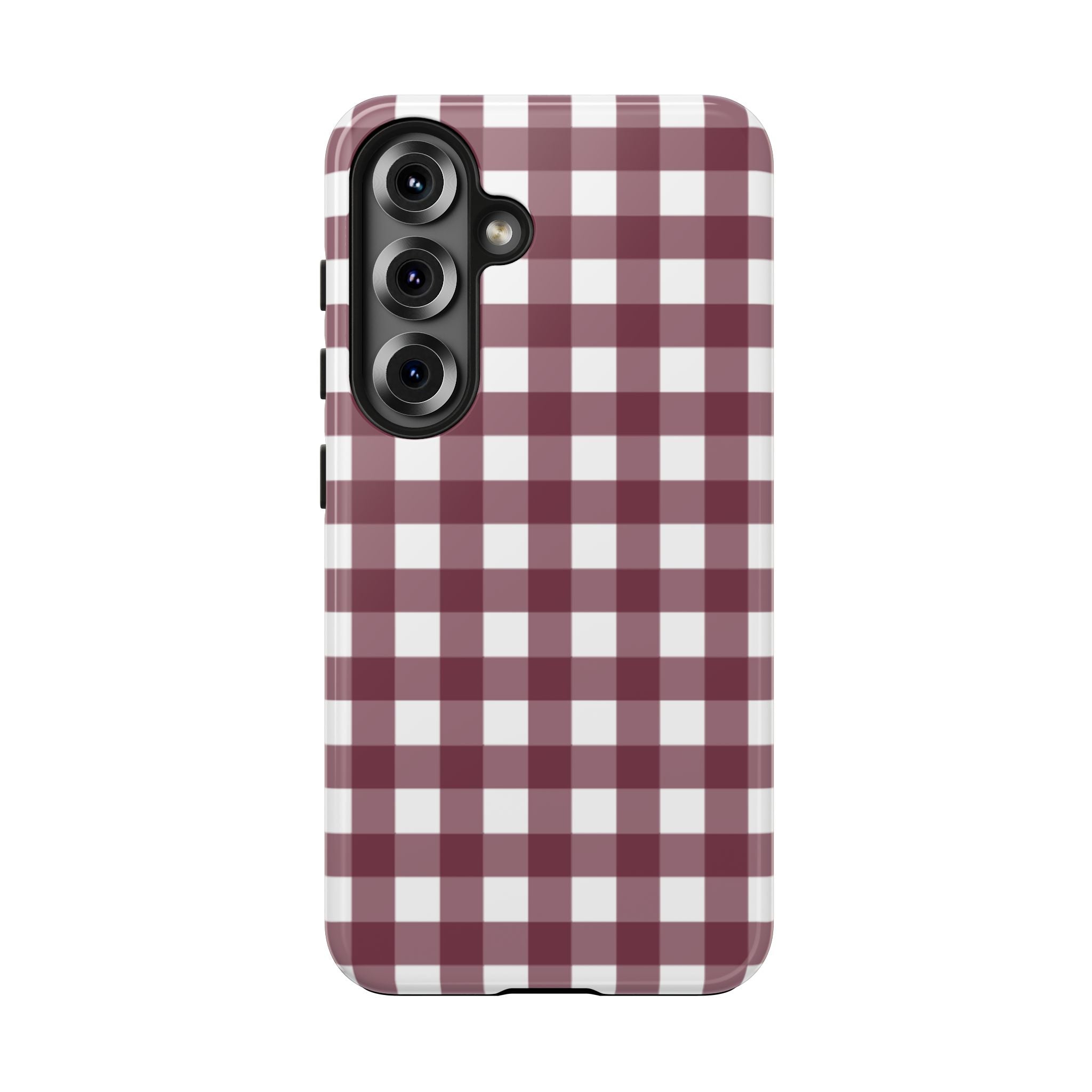 Gingham - Maroon