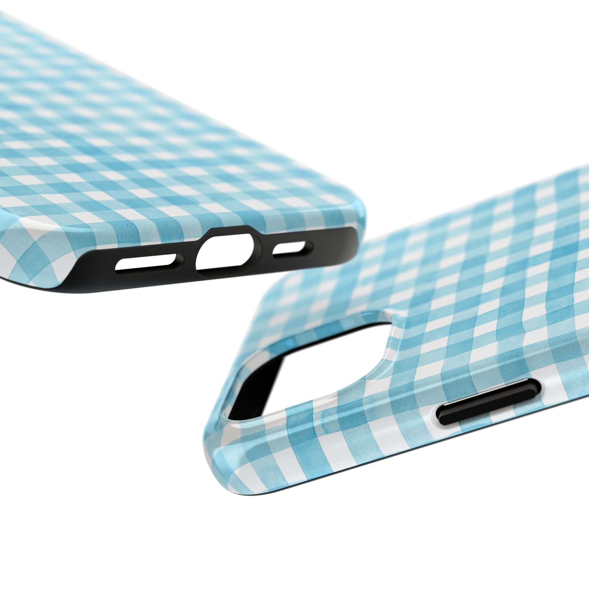 Watercolor Gingham - Light Blue