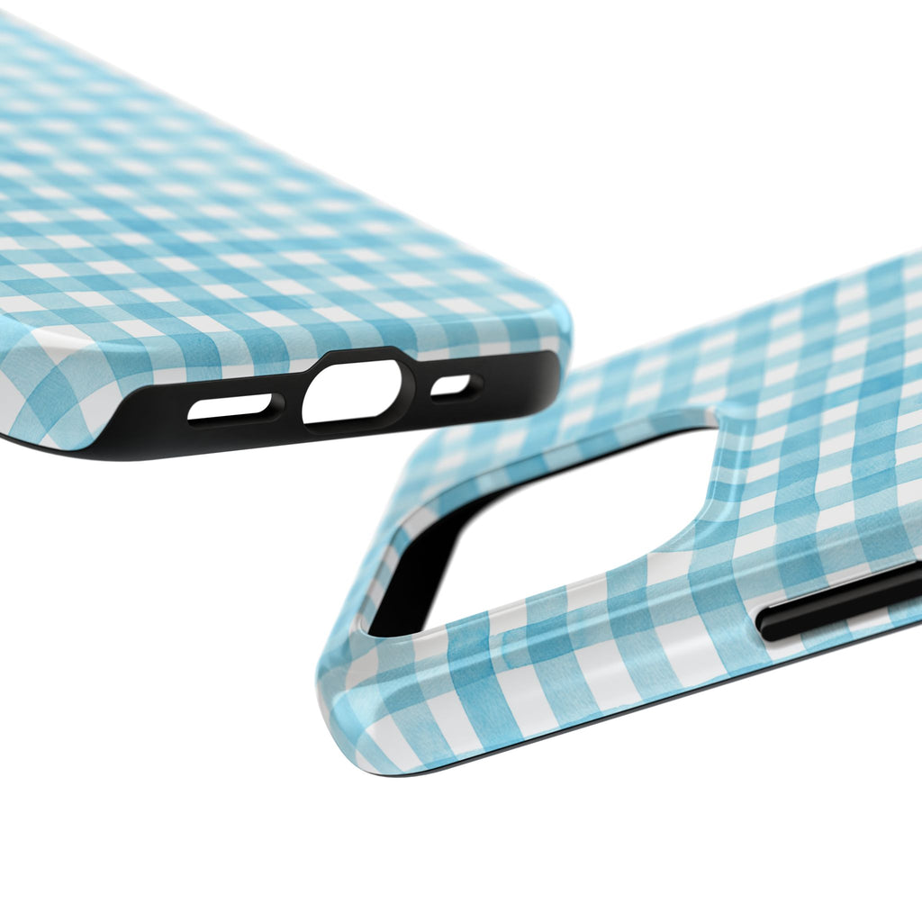 Watercolor Gingham - Light Blue