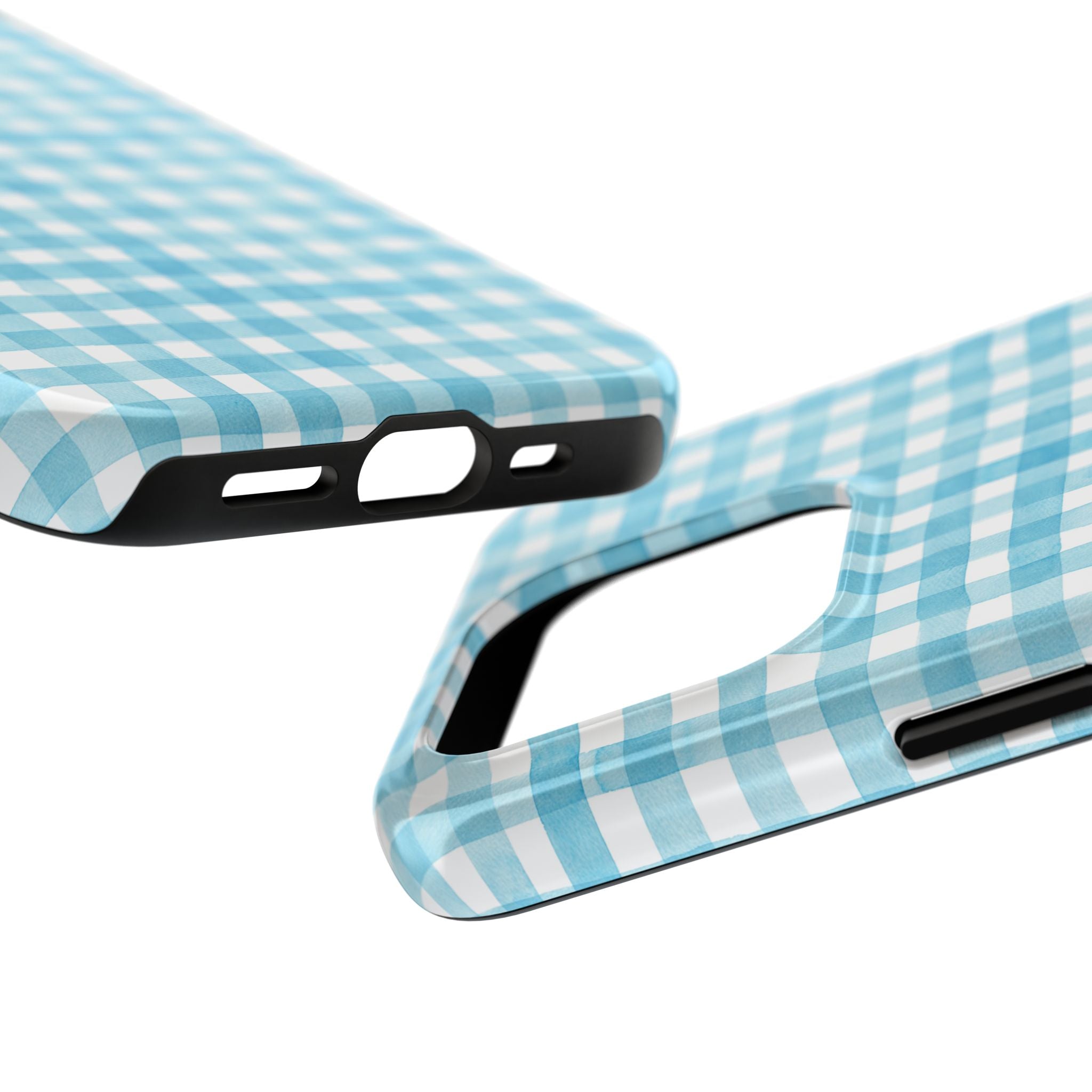 Watercolor Gingham - Light Blue