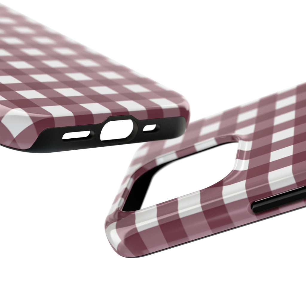 Gingham - Maroon