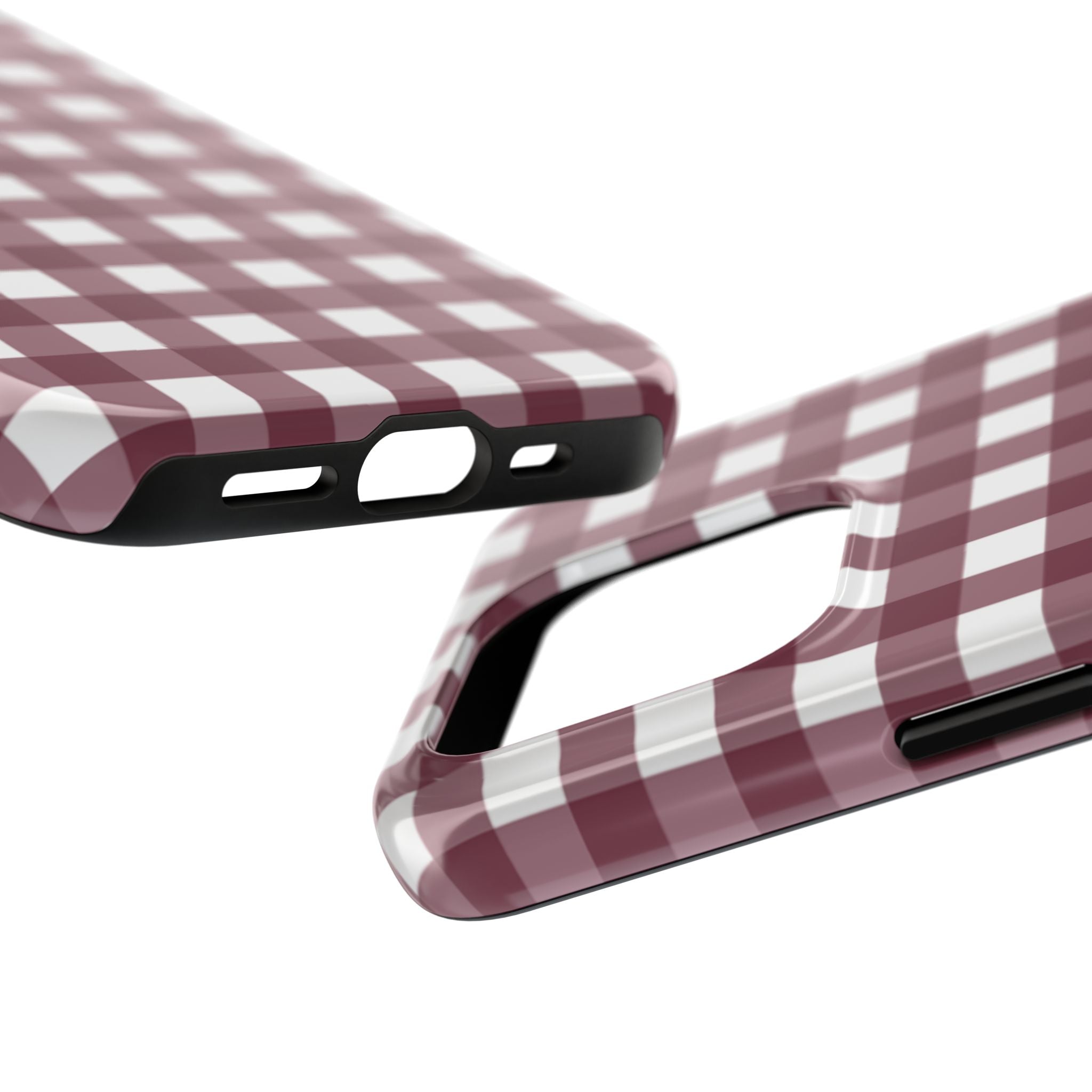 Gingham - Maroon